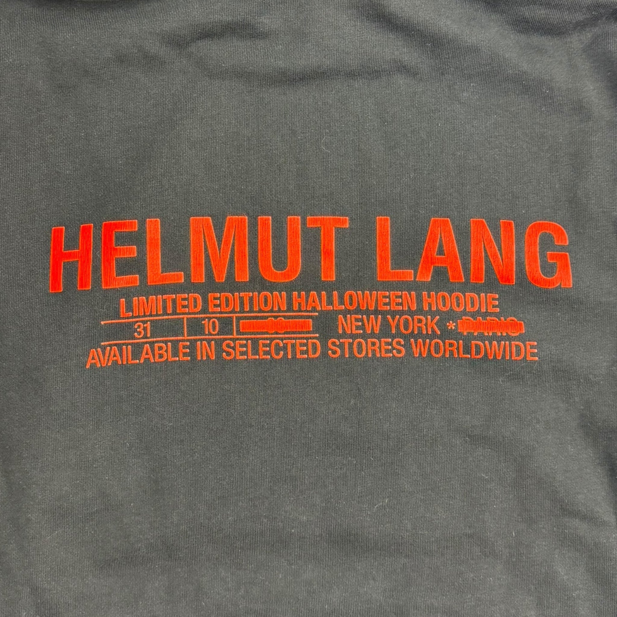 Helmut Lang Limited Edition Halloween Hoodie