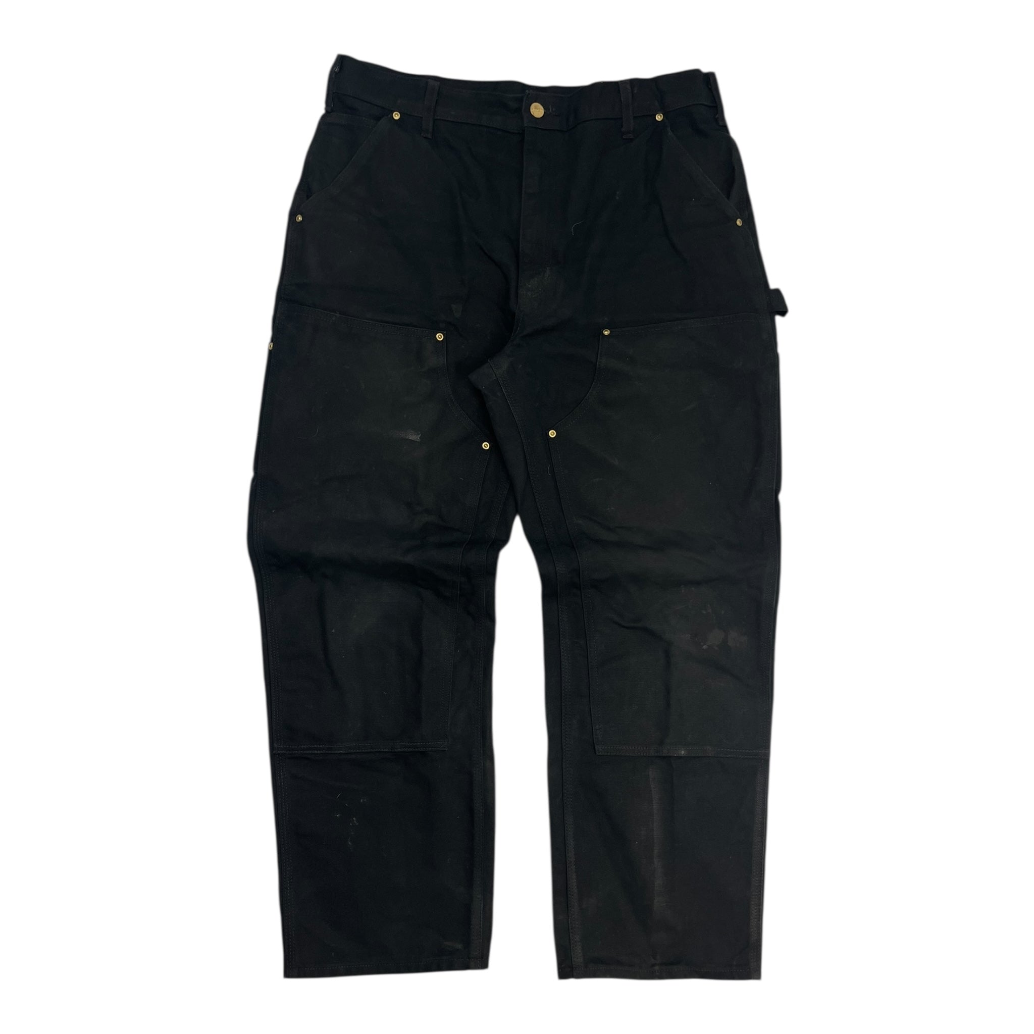 Vintage Carhartt Loose Fit Double Knee Dungarees Black