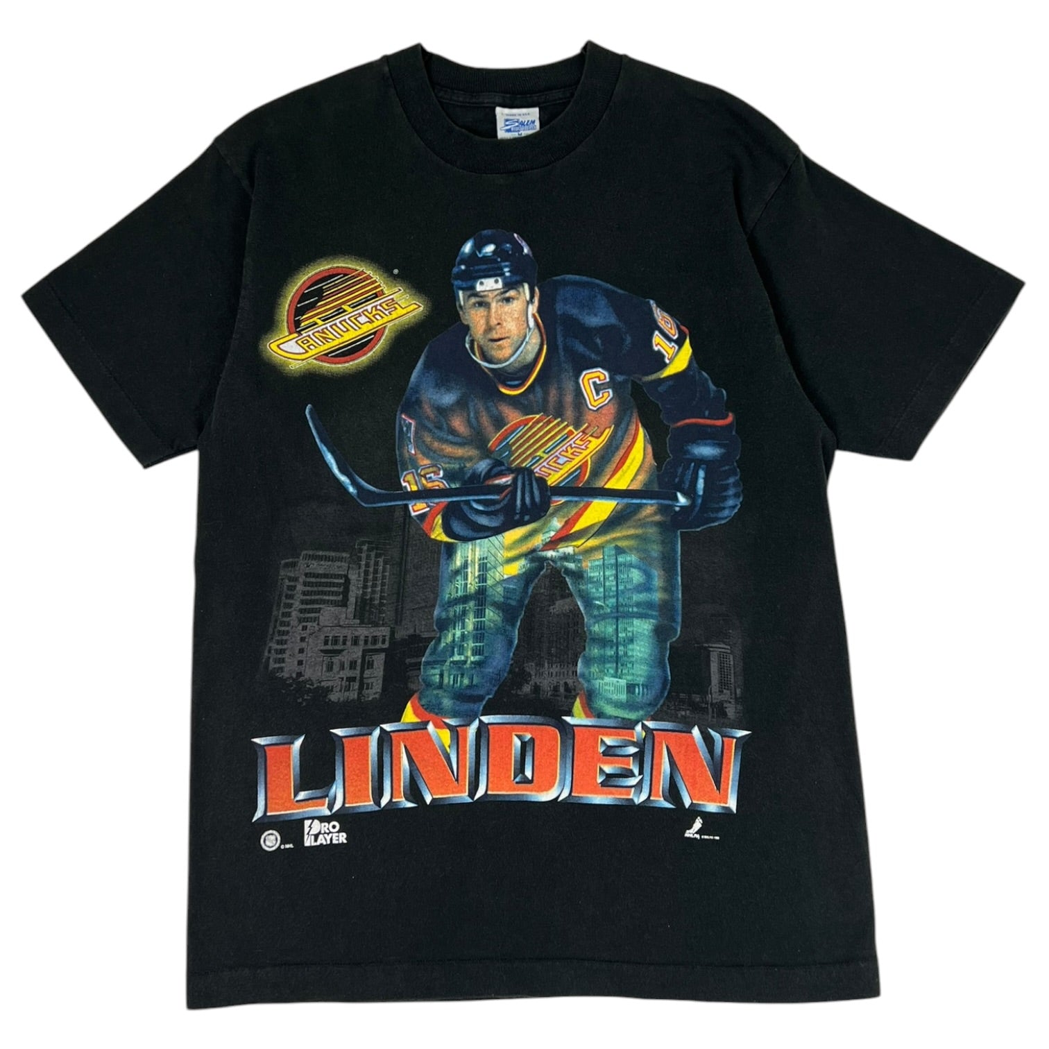 Vintage Canucks Trevor Linden T-Shirt Black