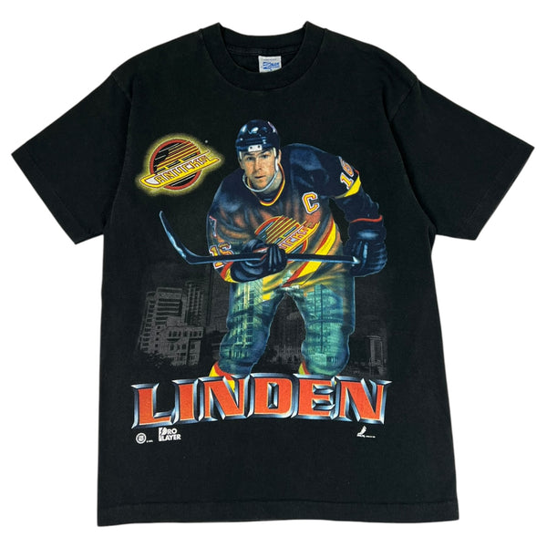 Vintage Canucks Trevor Linden T-Shirt Black