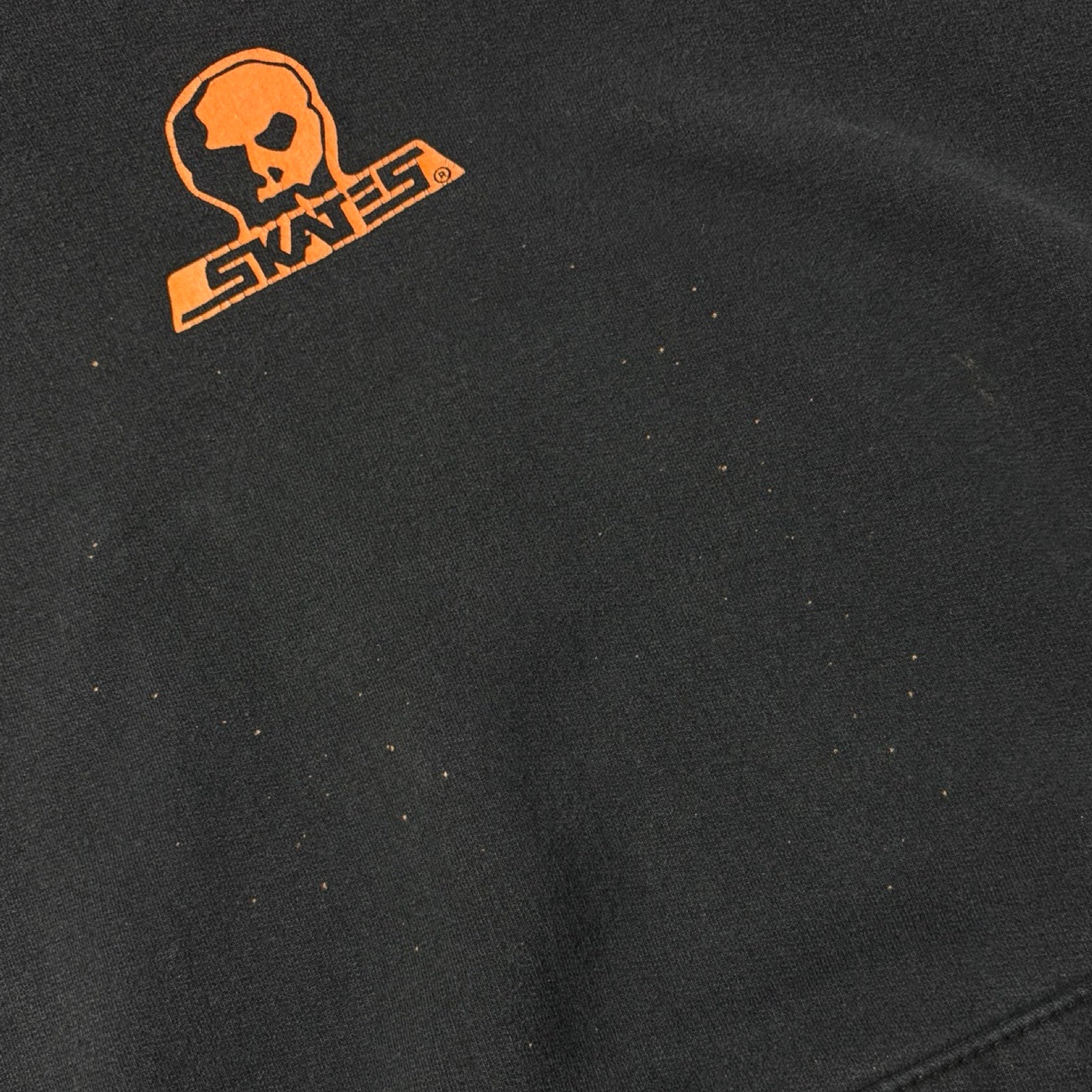 Vintage Skull Skates Pullover Hoodie Black