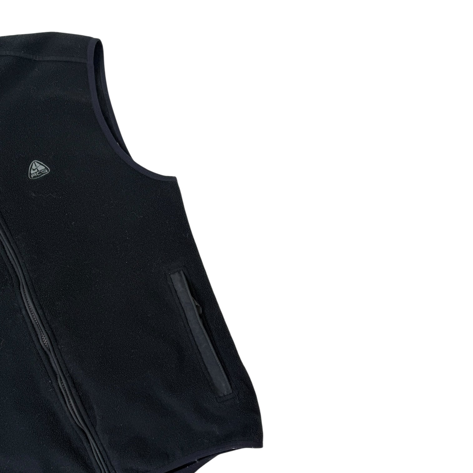 Vintage Nike ACG Thermal-Fit Fleece Vest Black