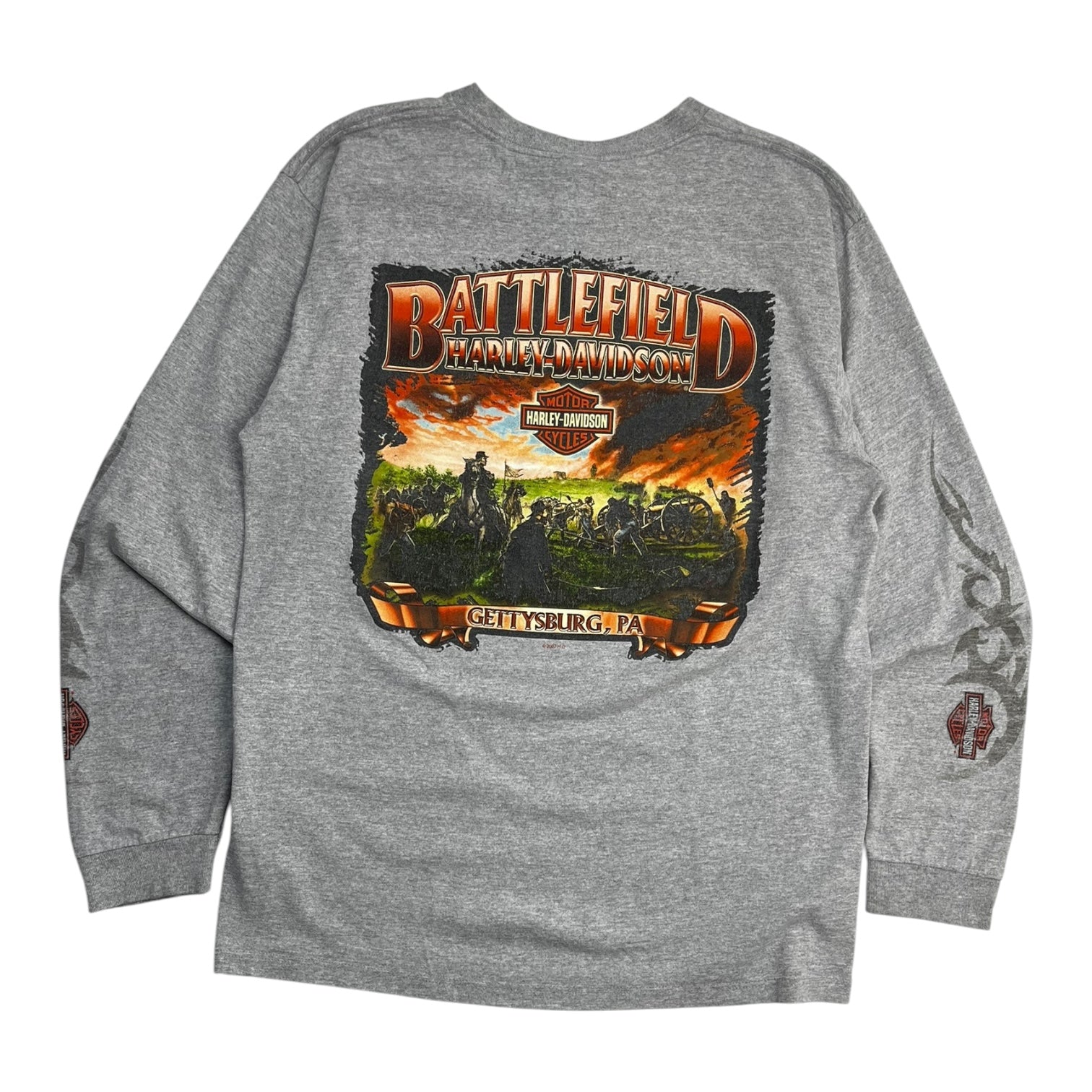 2007 Harley Davidson Gettysburg Pennsylvania Longsleeve T-Shirt