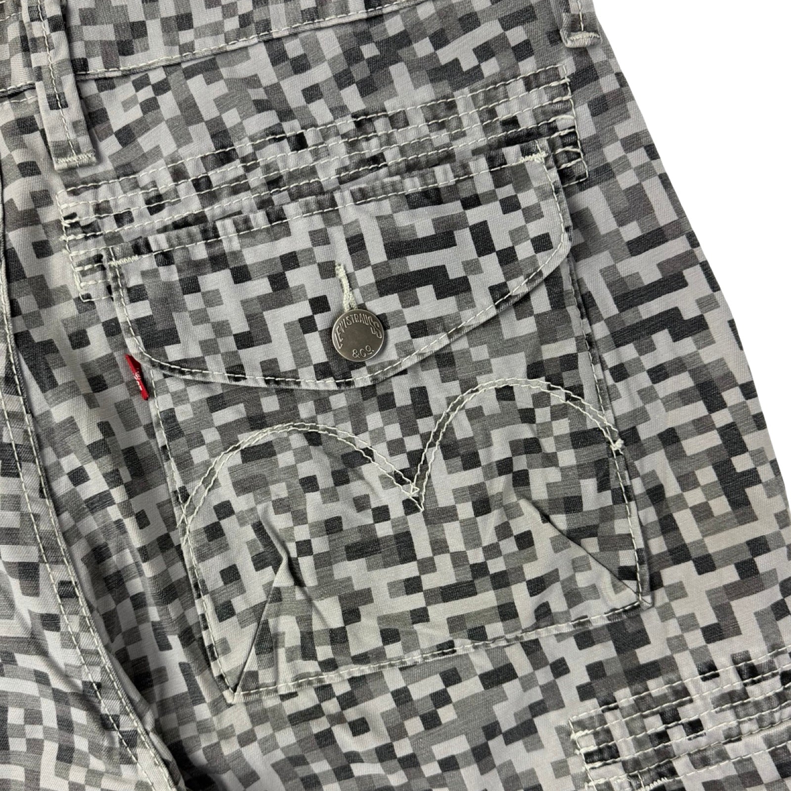Vintage Levi’s Digi-Camo Cargo Shorts Grey