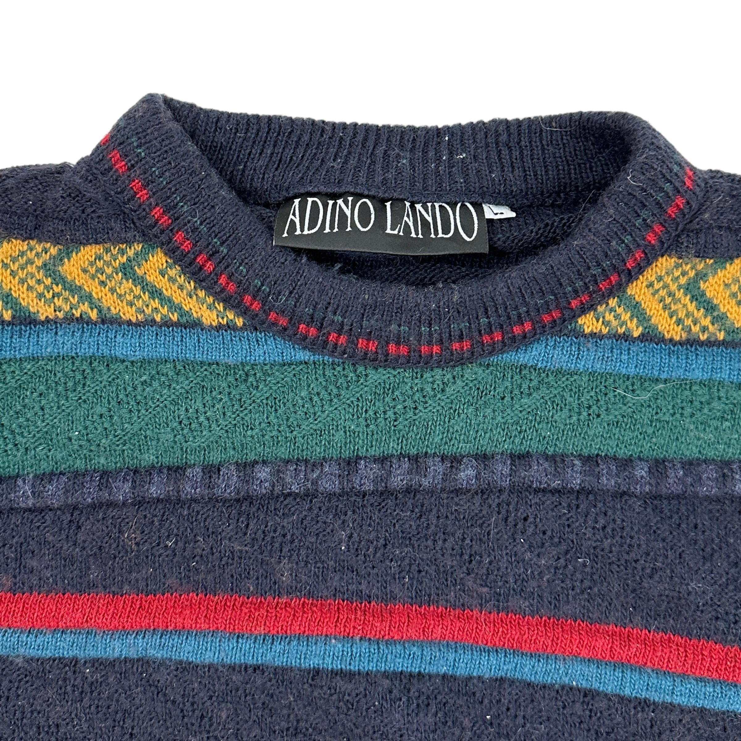 Vintage Adino Lando Coogi Style Knit Navy/Green