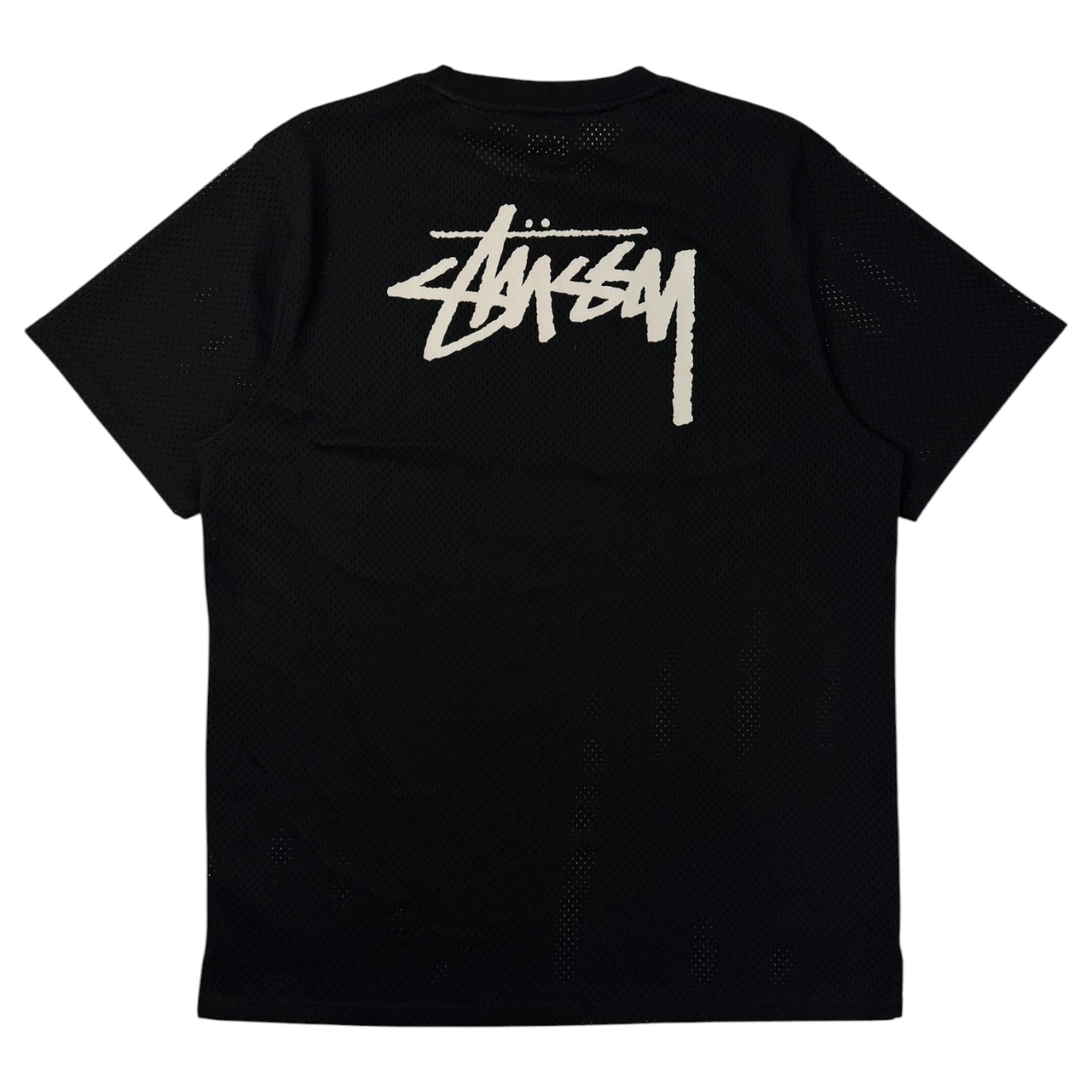 Stussy SS Logo Mesh Jersey Black