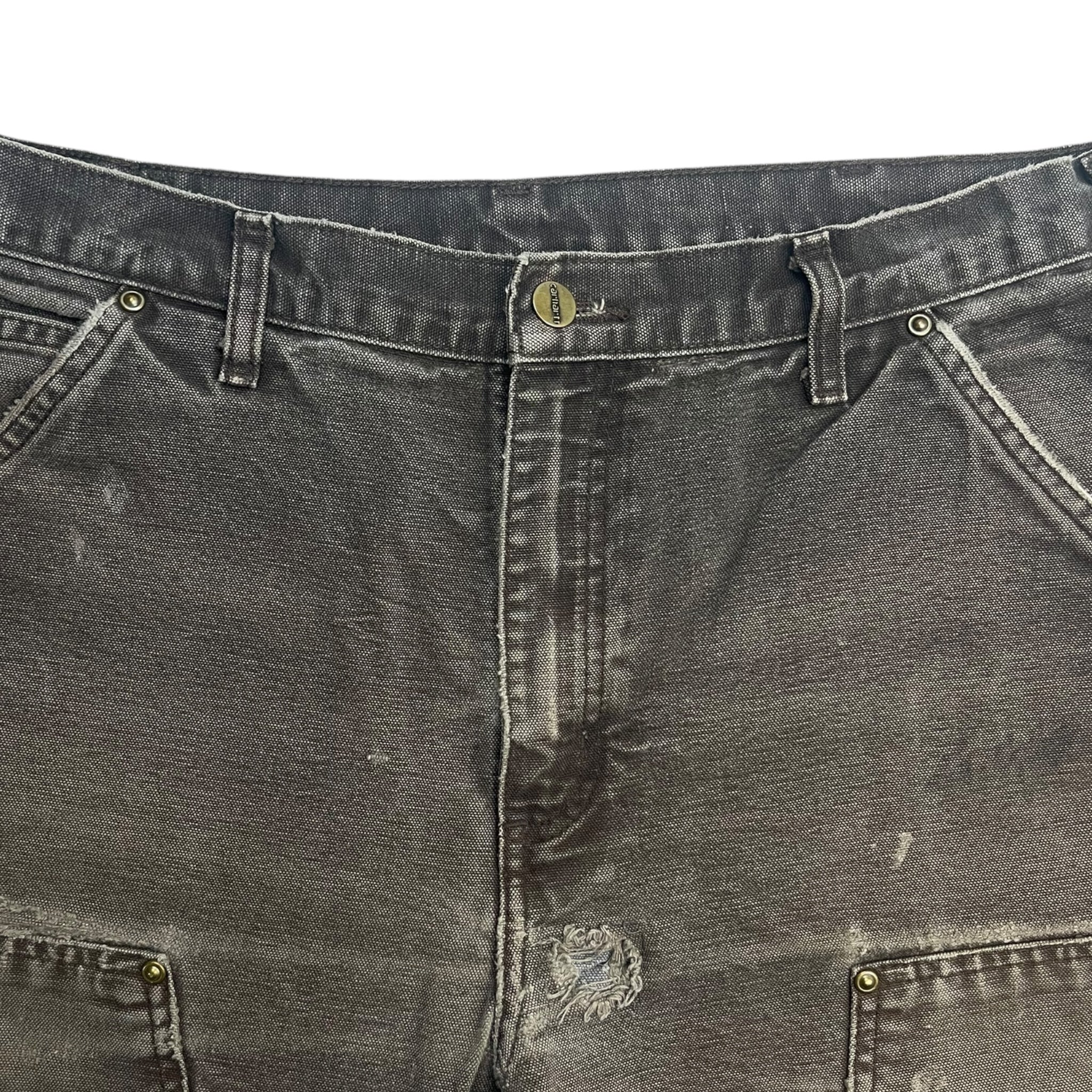 Vintage Carhartt Double Knee Carpenter Pants Faded Brown