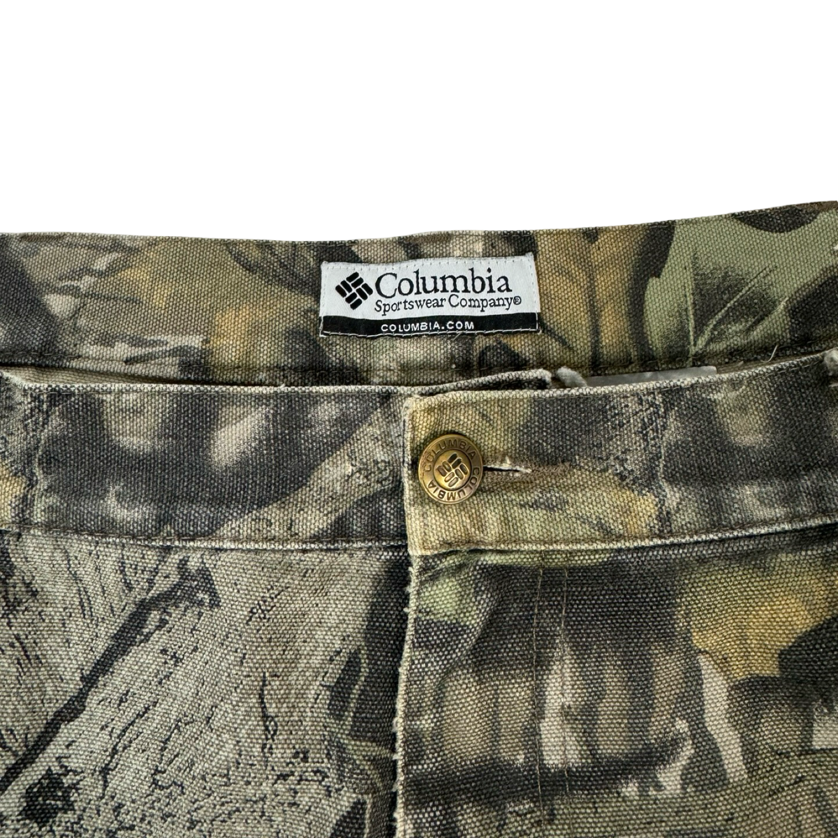 Vintage Columbia Realtree Double Knee Riveted Carpenter Bottoms