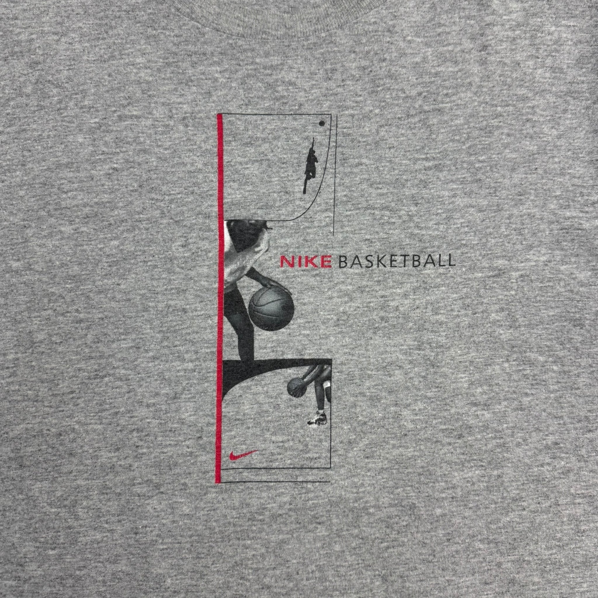 Vintage 90s Nike Basketball T-Shirt Grey