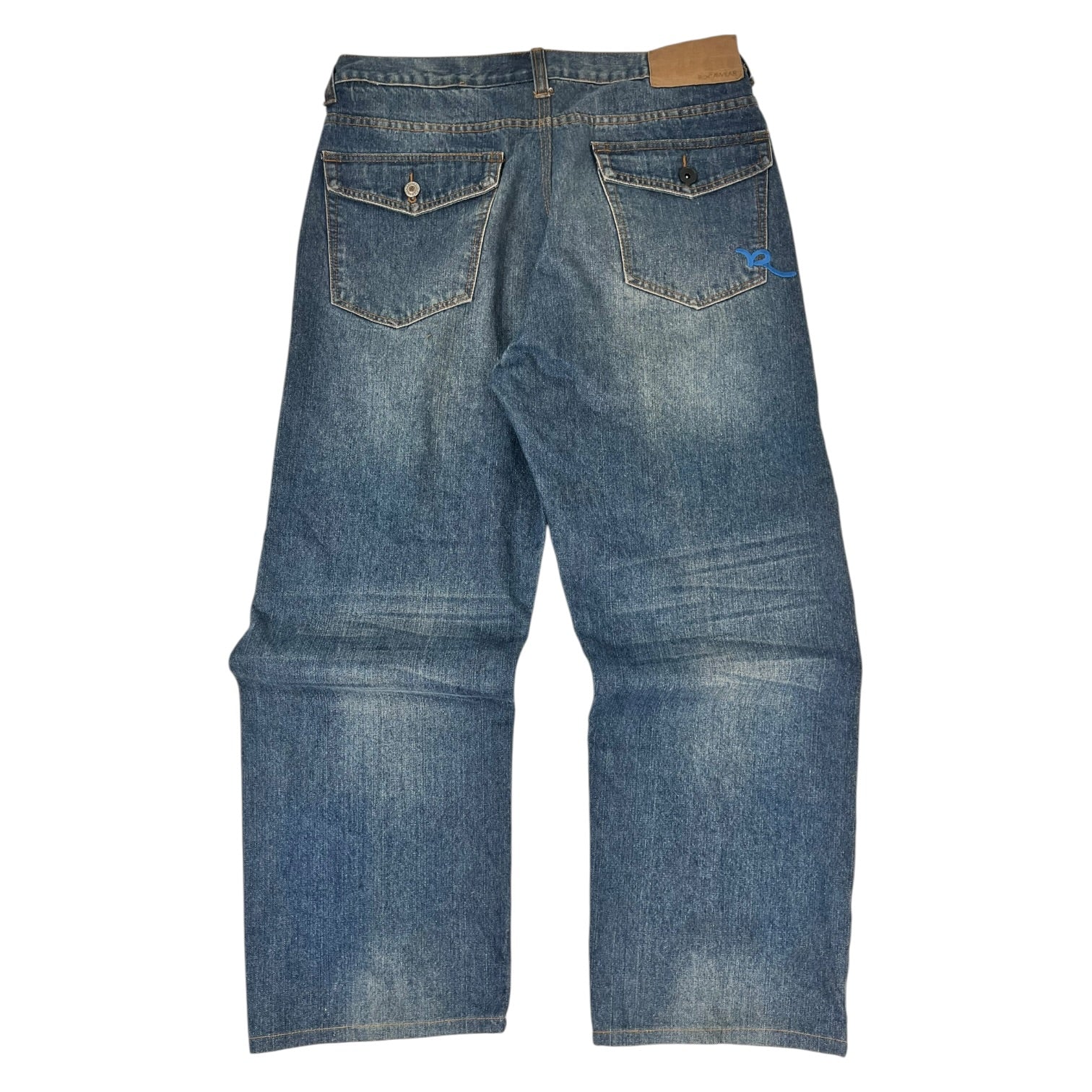 Rocawear Classic Fit Straight Leg Jeans Medium Blue Wash