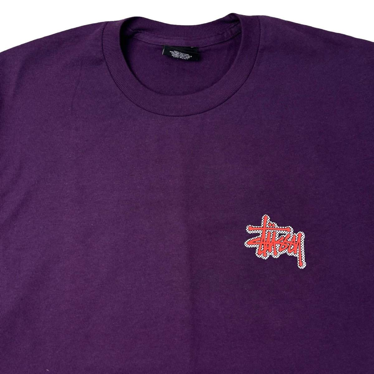 Stussy World Tour Checkered Tee Purple