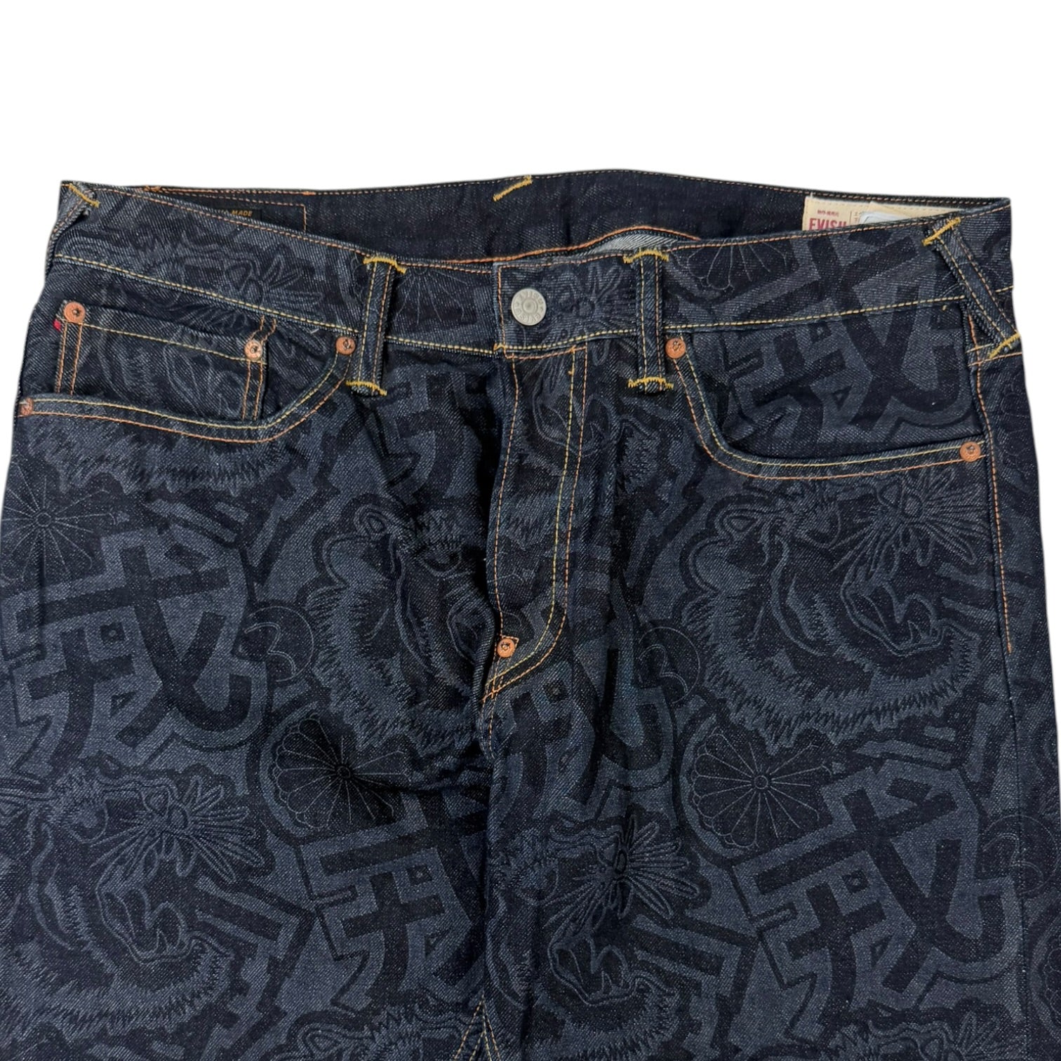 Evisu Mongram Jeans Indigo