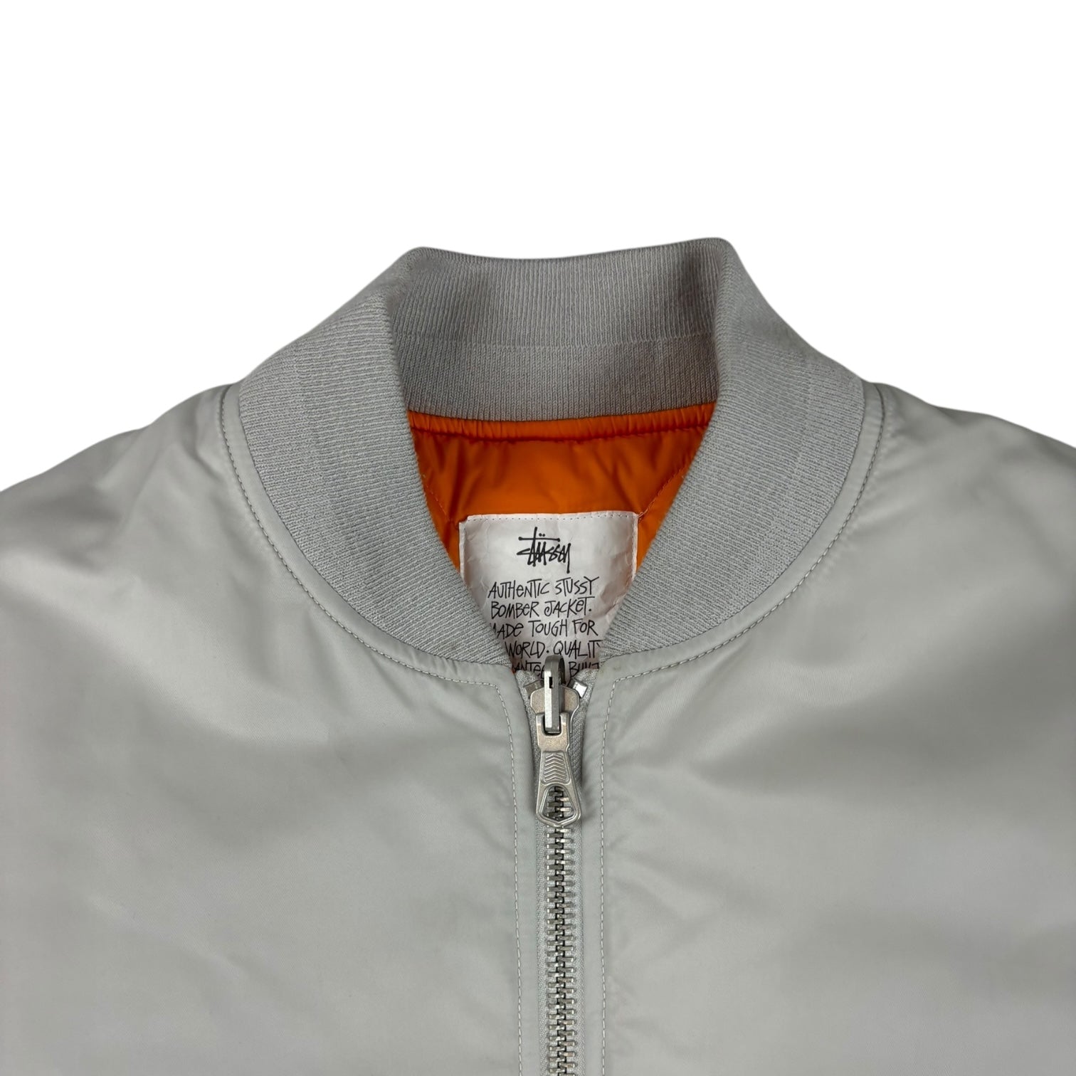 Stussy Built Reversible Bomber Jacket Grey