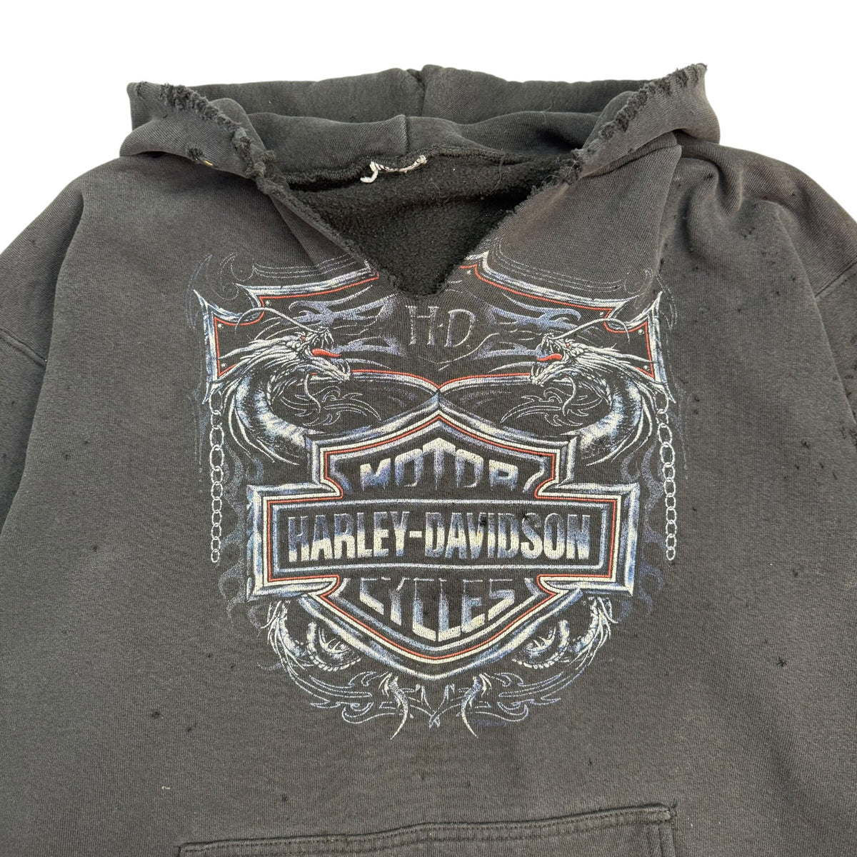 Vintage Harley Davidson Of Grande Prairie Hoodie Black
