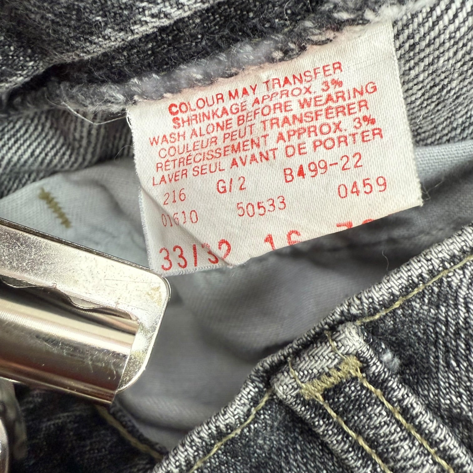 Vintage Levi’s 533 Denim Pants Black
