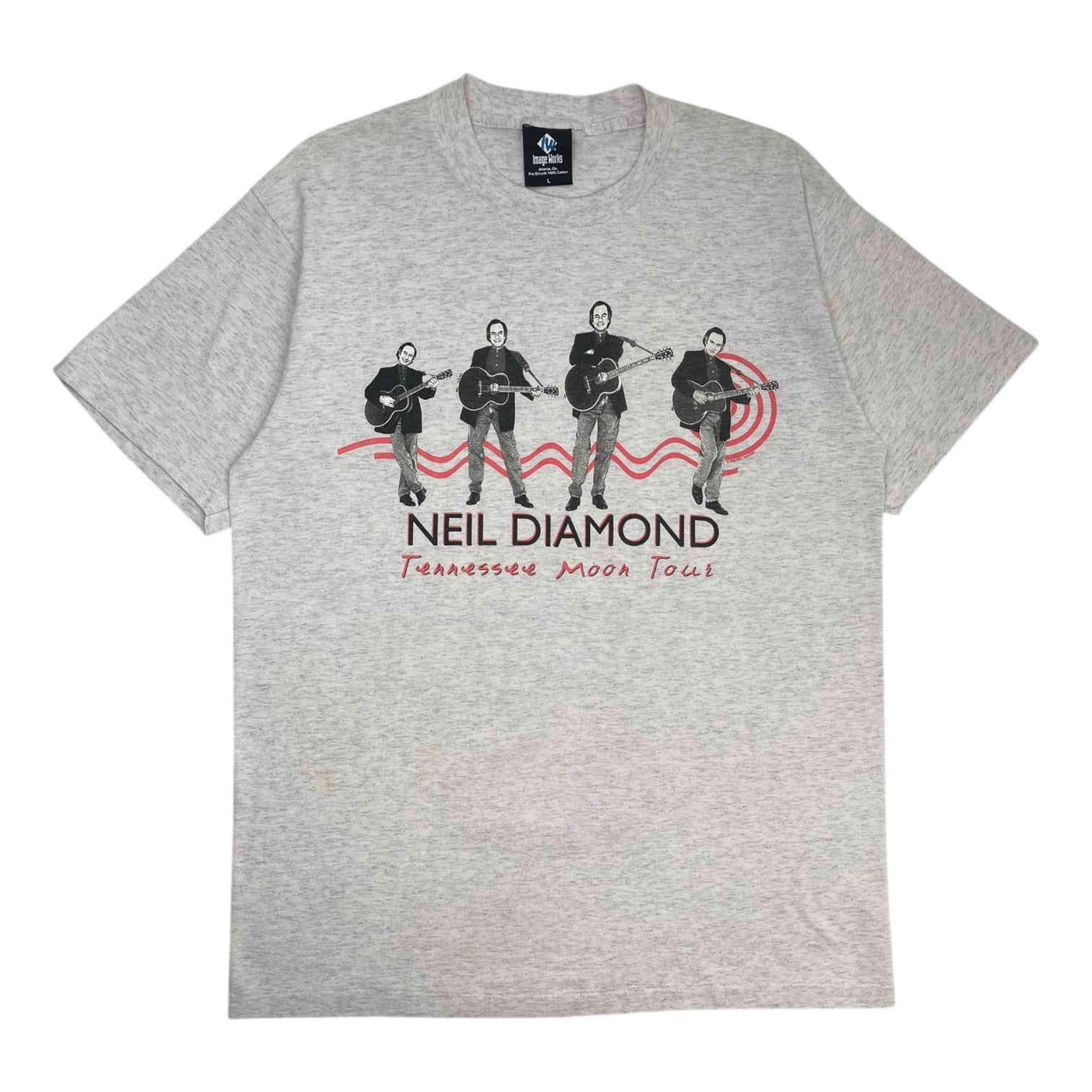Vintage Neil Diamond Tennessee Moon Tour T-Shirt Heather Grey