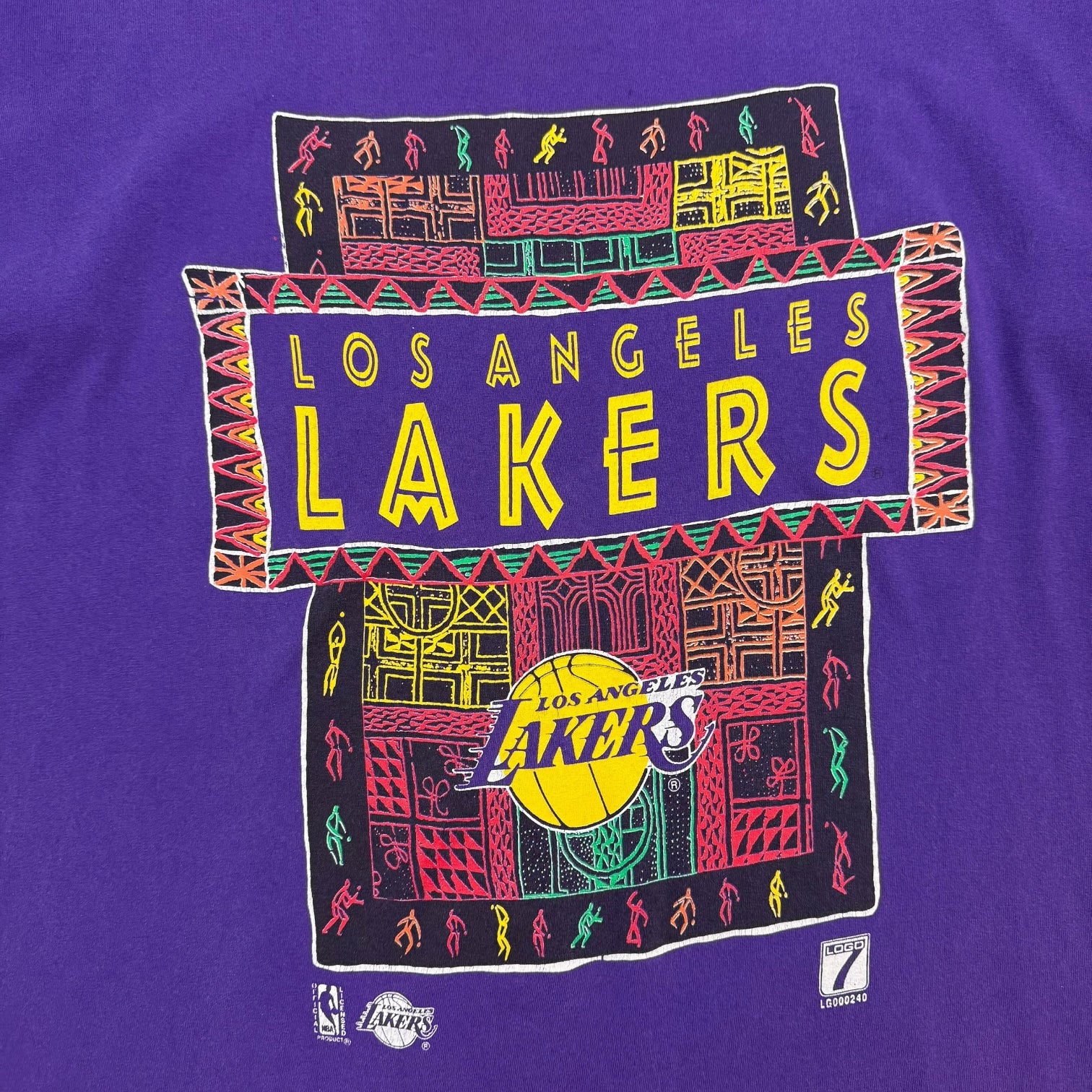 Vintage Los Angeles Lakers Tee Purple