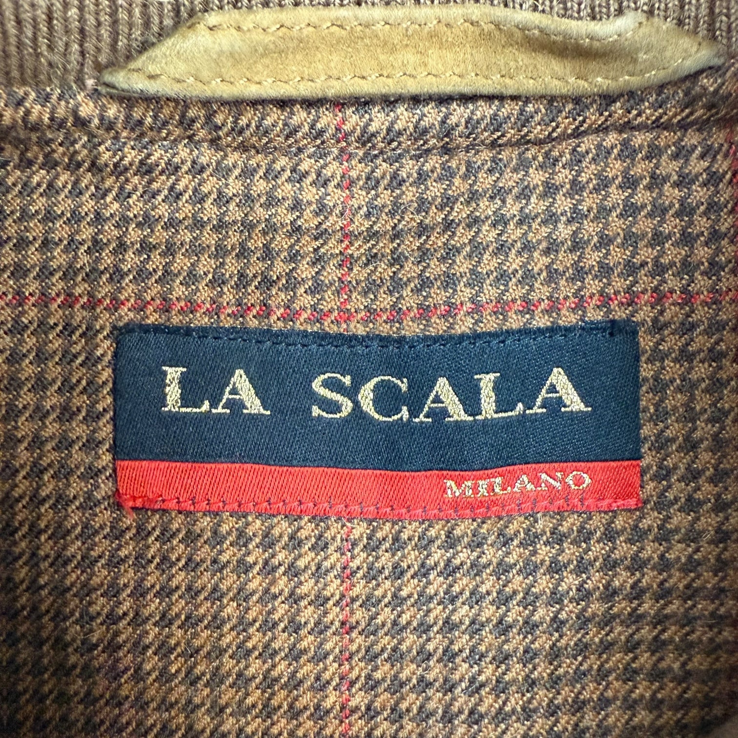 Vintage Alpaca Wool Bomber Jacker Brown