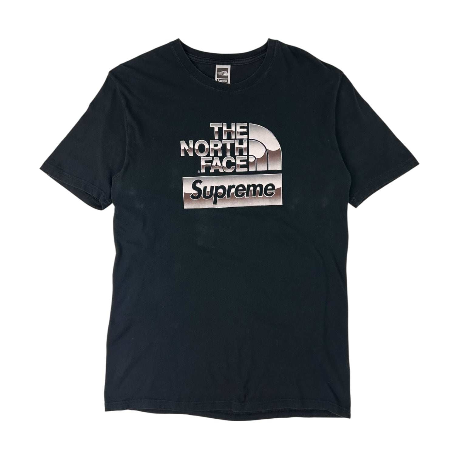 Supreme X Northface Metallic Logo T-Shirt Black