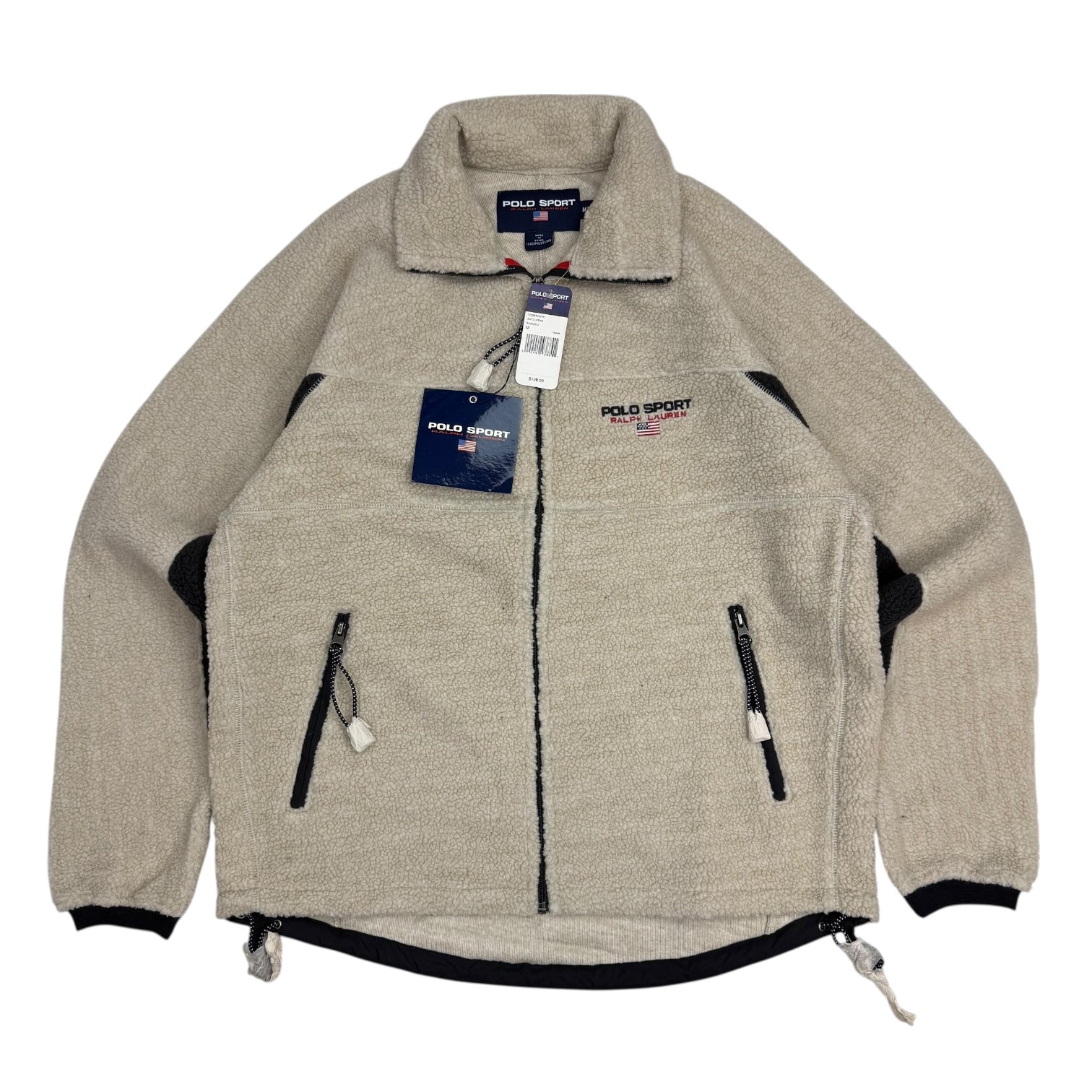 Vintage Polo Sport Ralph Lauren Deep Pile Fleece Oatmeal