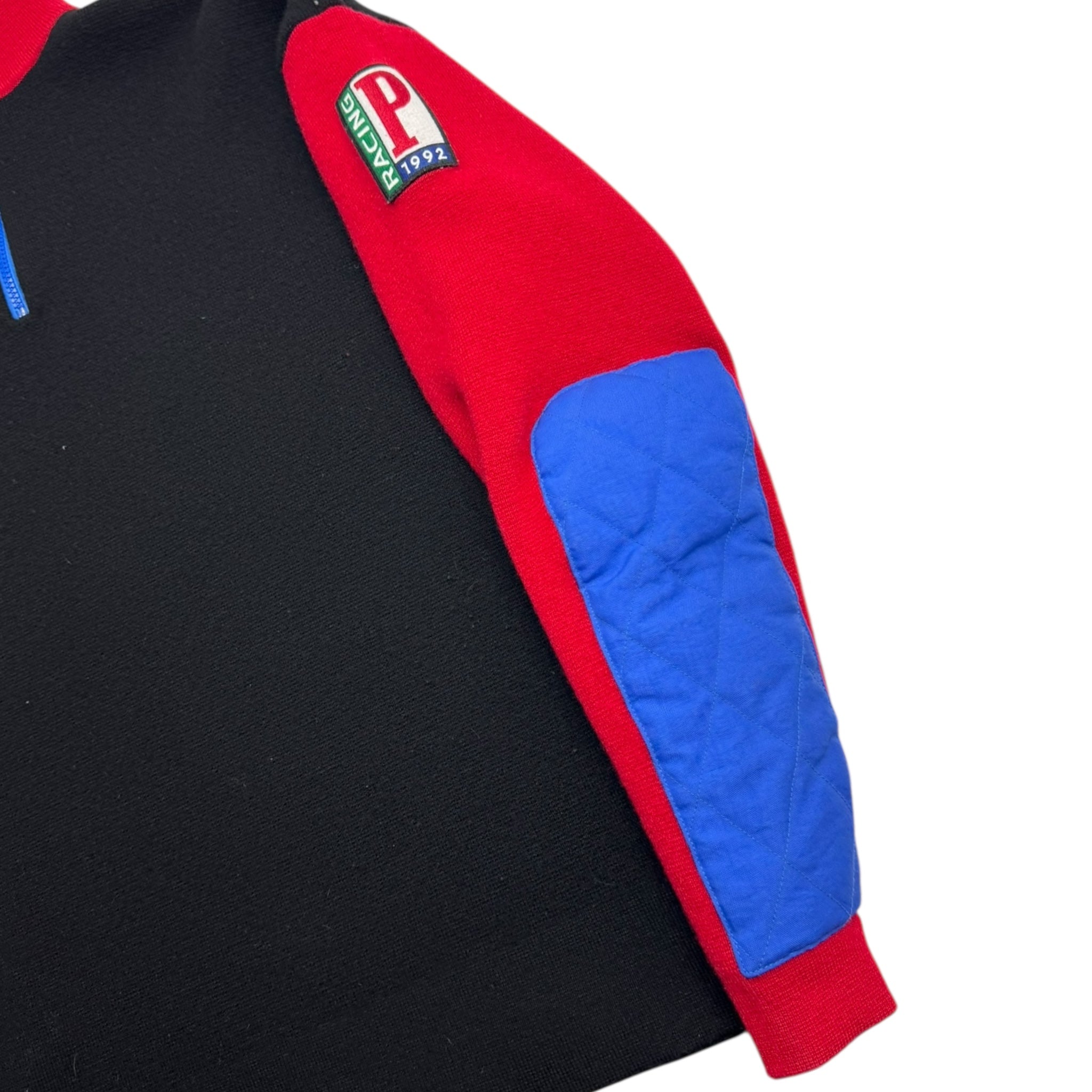 Vintage Polo Ralph Lauren 1992 Racing 1/4 Zip Wool Sweater