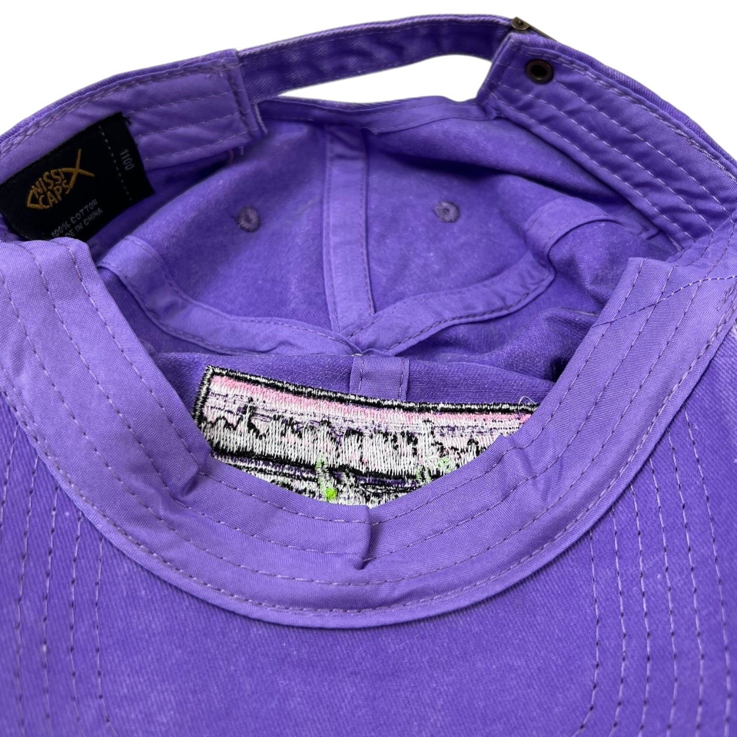 Vintage “Penthouse” Strapback Hat Purple
