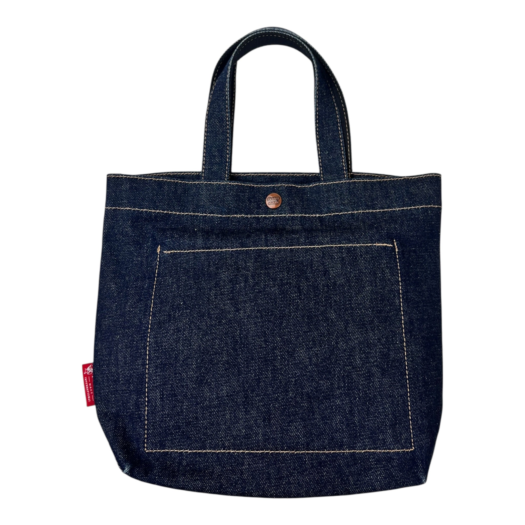 (W) Porter International Denim Mini Tote Bag