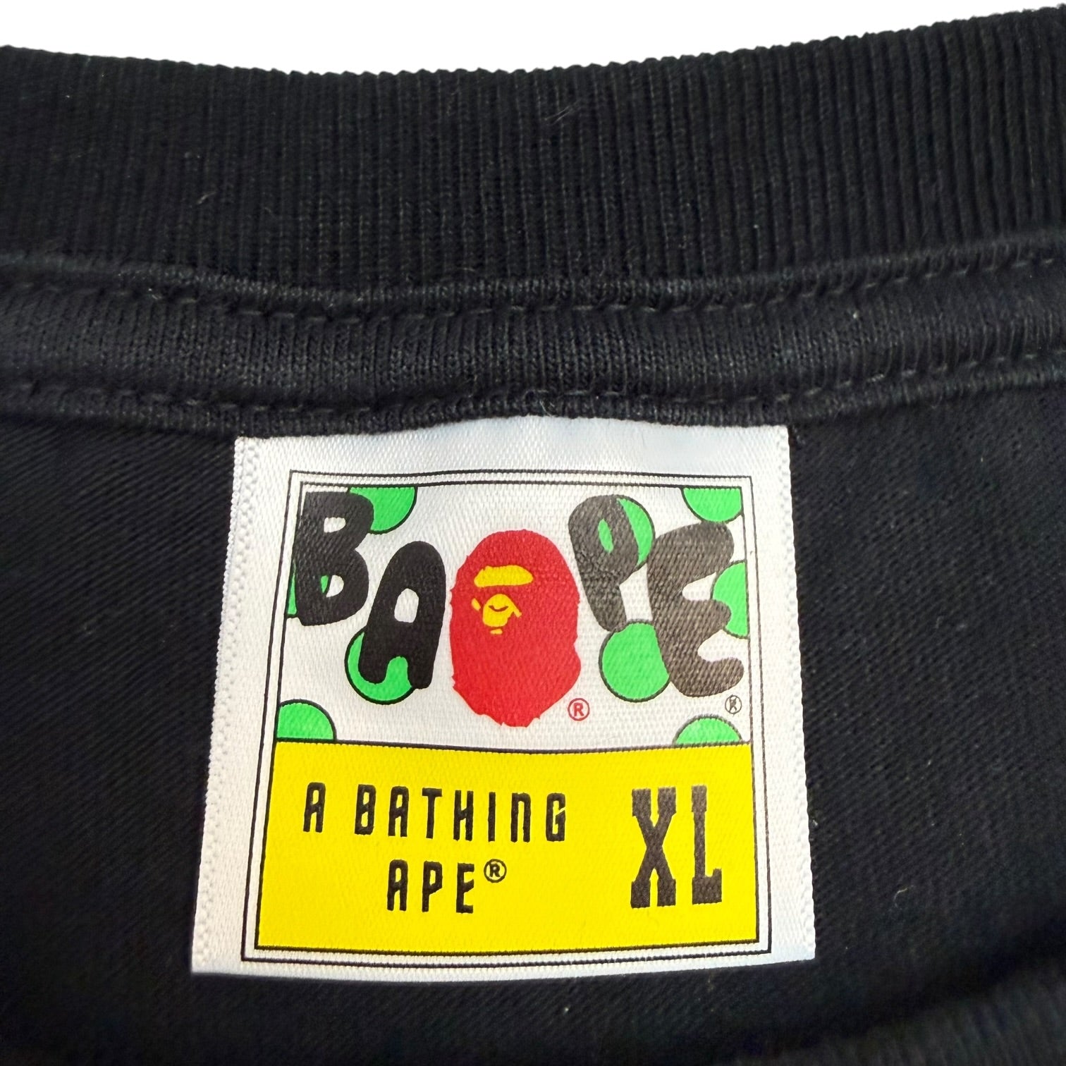 A Bathing Ape Tree Edge Camo College Tee Black