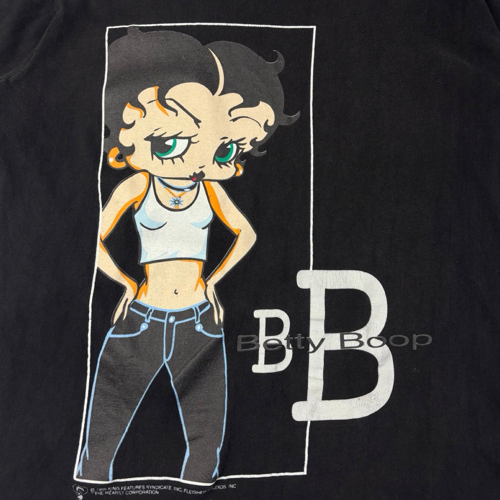 1996 Betty Boop Portrait of a Baddie T-Shirt Black
