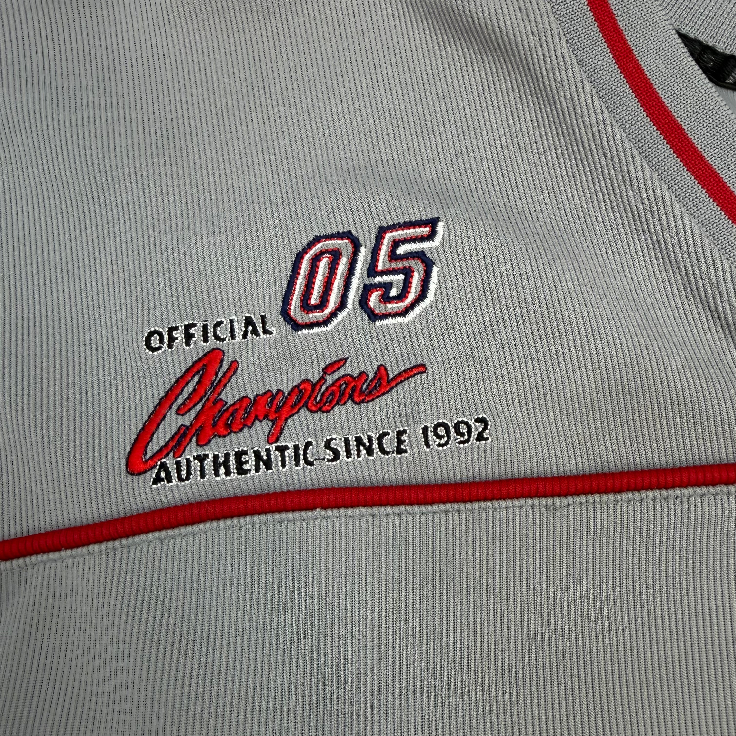 Vintage FUBU Embroidered Football Jersey Grey