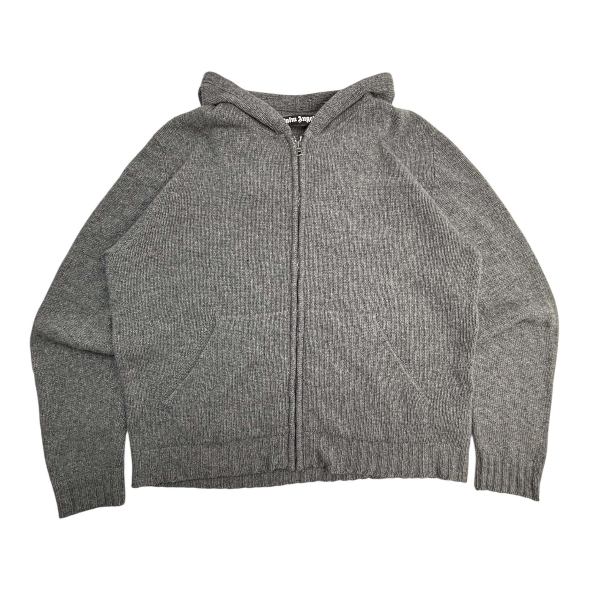 Palm Angels Logo Knit Zip-Up