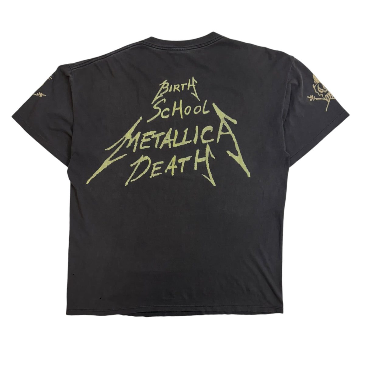 Vintage 1992 Metallica "Birth, School, Metallica, Death" T-Shirt Black