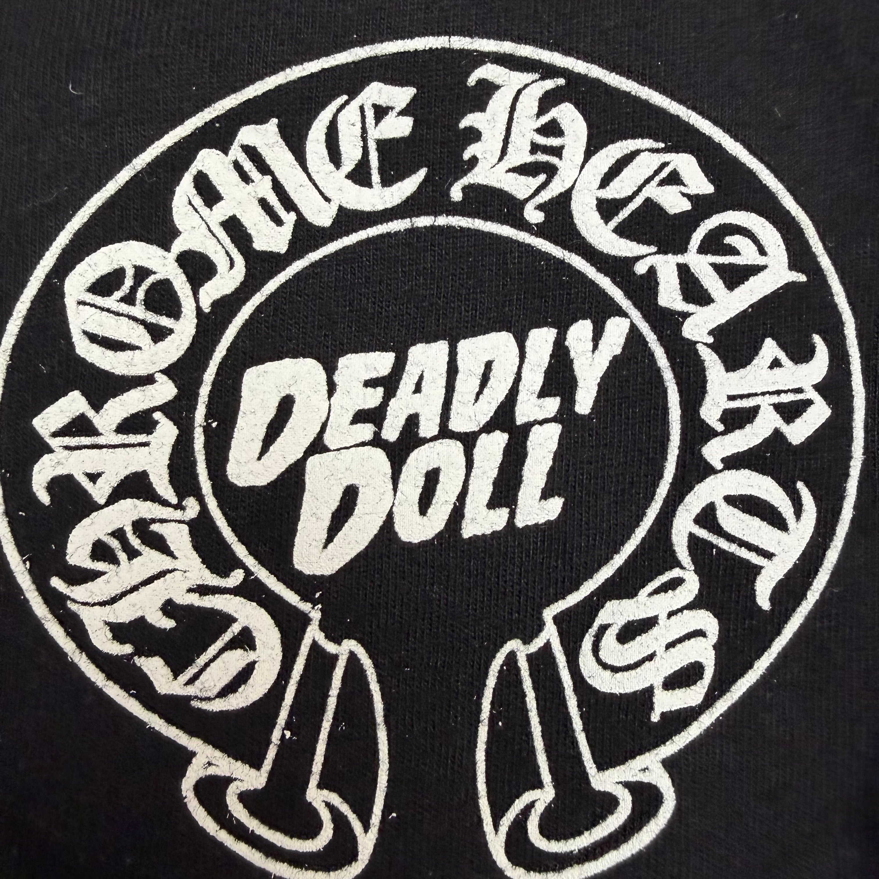 Chrome Hearts X Deadly Doll Horseshoe Pocket Tee Black