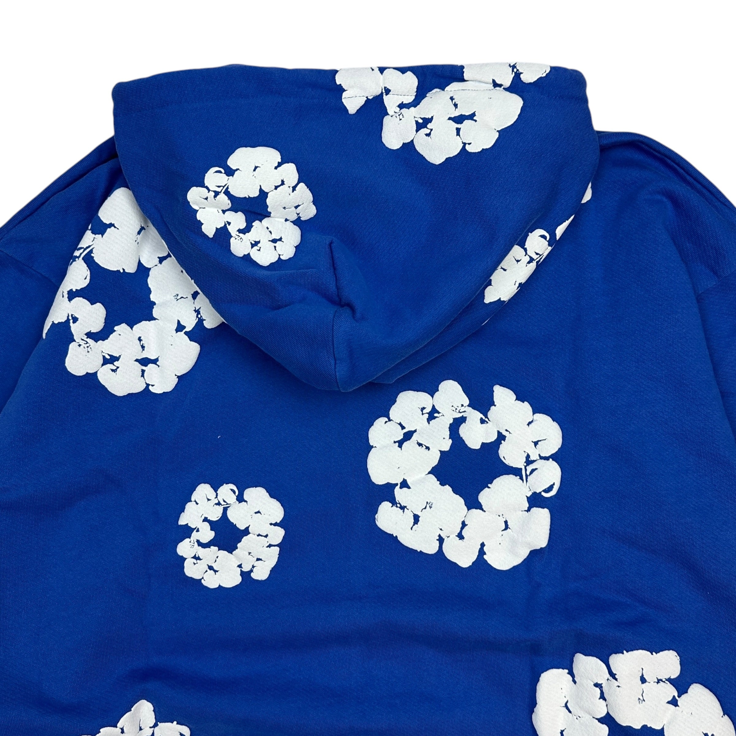 Denim Tears Cotton Wreath Zip Up Hoodie Blue