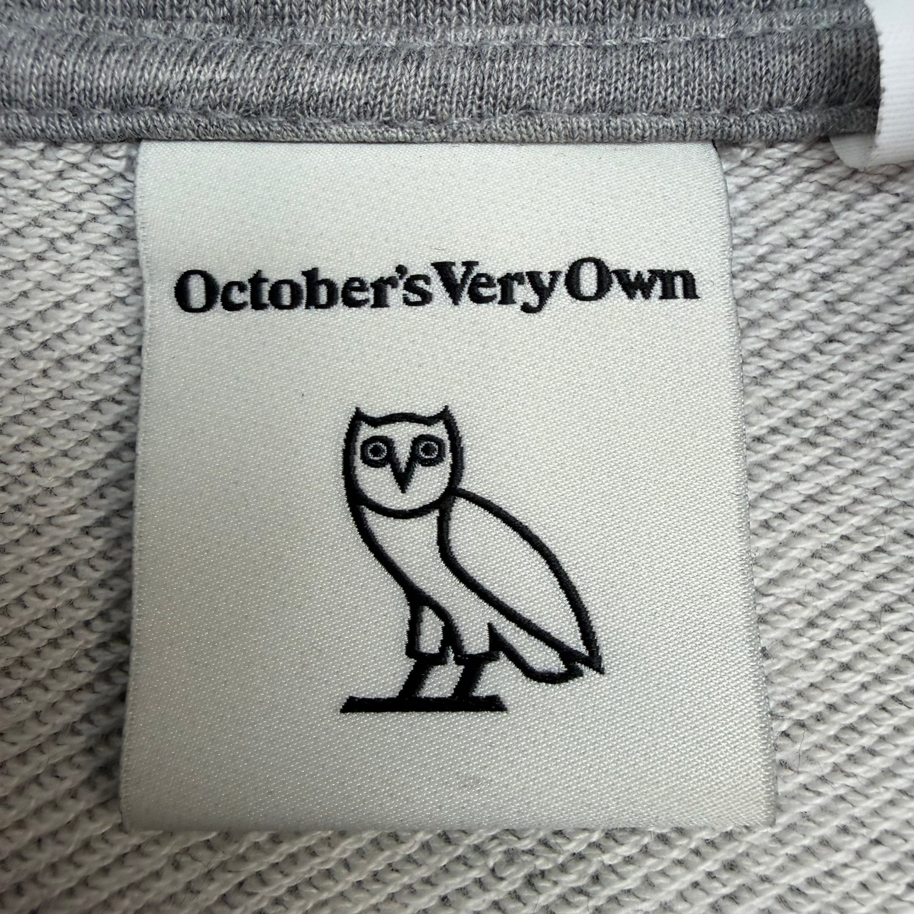 OVO Zip Up Track Jacket Heather Grey