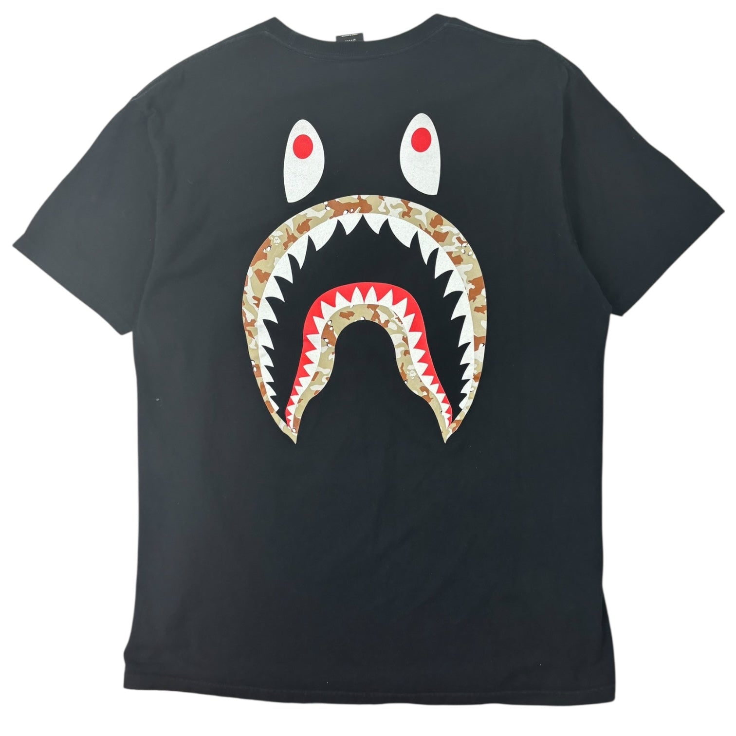 Stussy x BAPE Shark T-Shirt Black