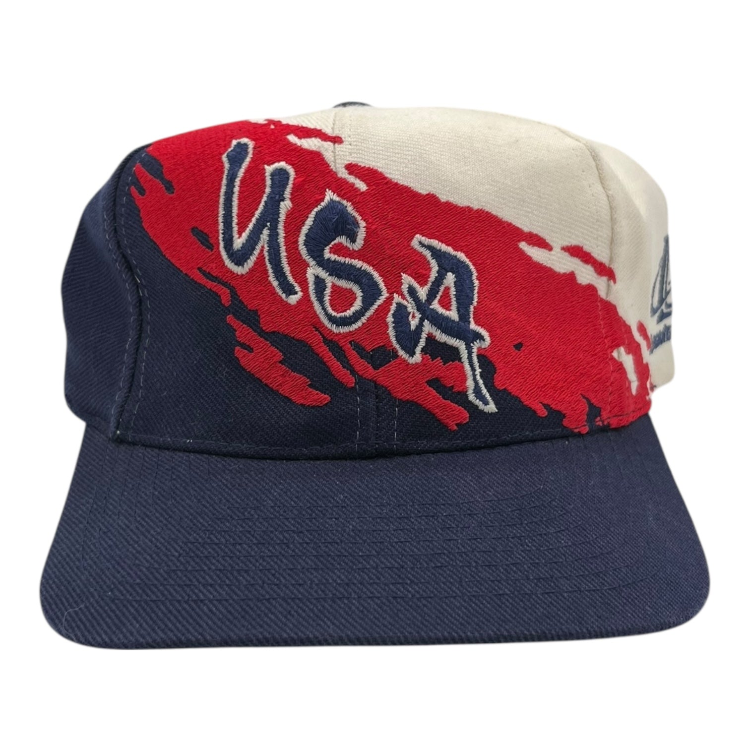 Vintage Logo Athletic USA Splash Hat Red/White/Blue