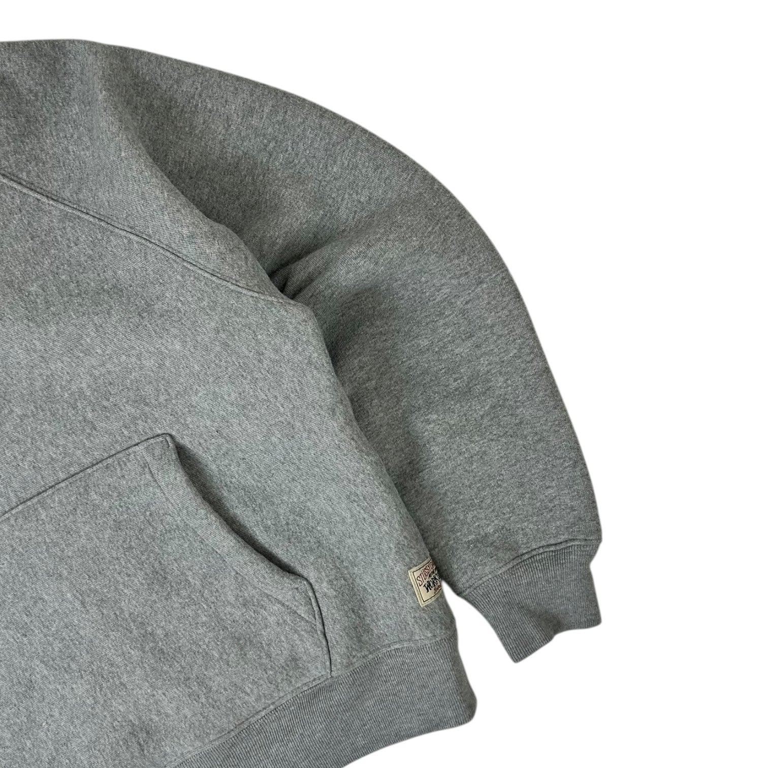 Stussy Raglan Fleece Hoodie Grey