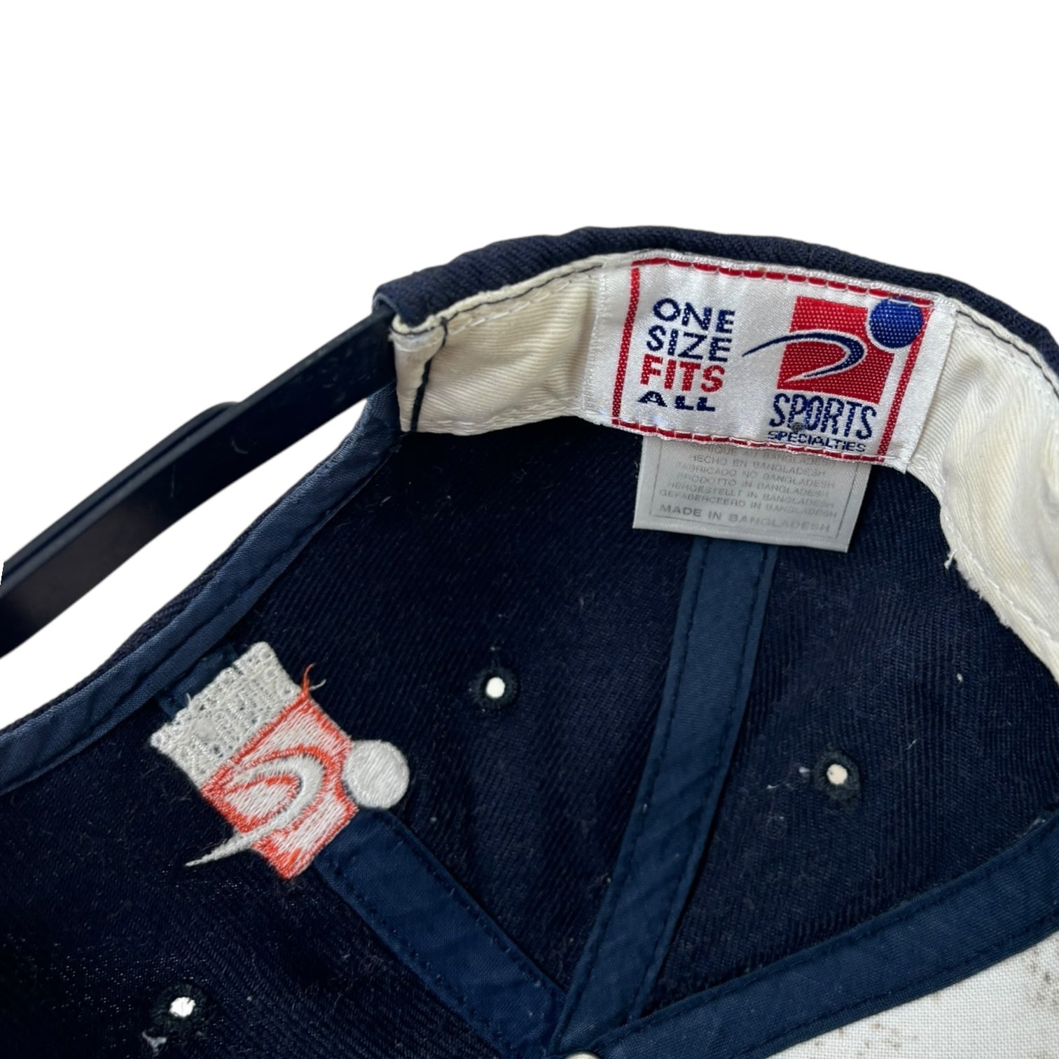 Vintage Denver Broncos Snapback Hat Navy