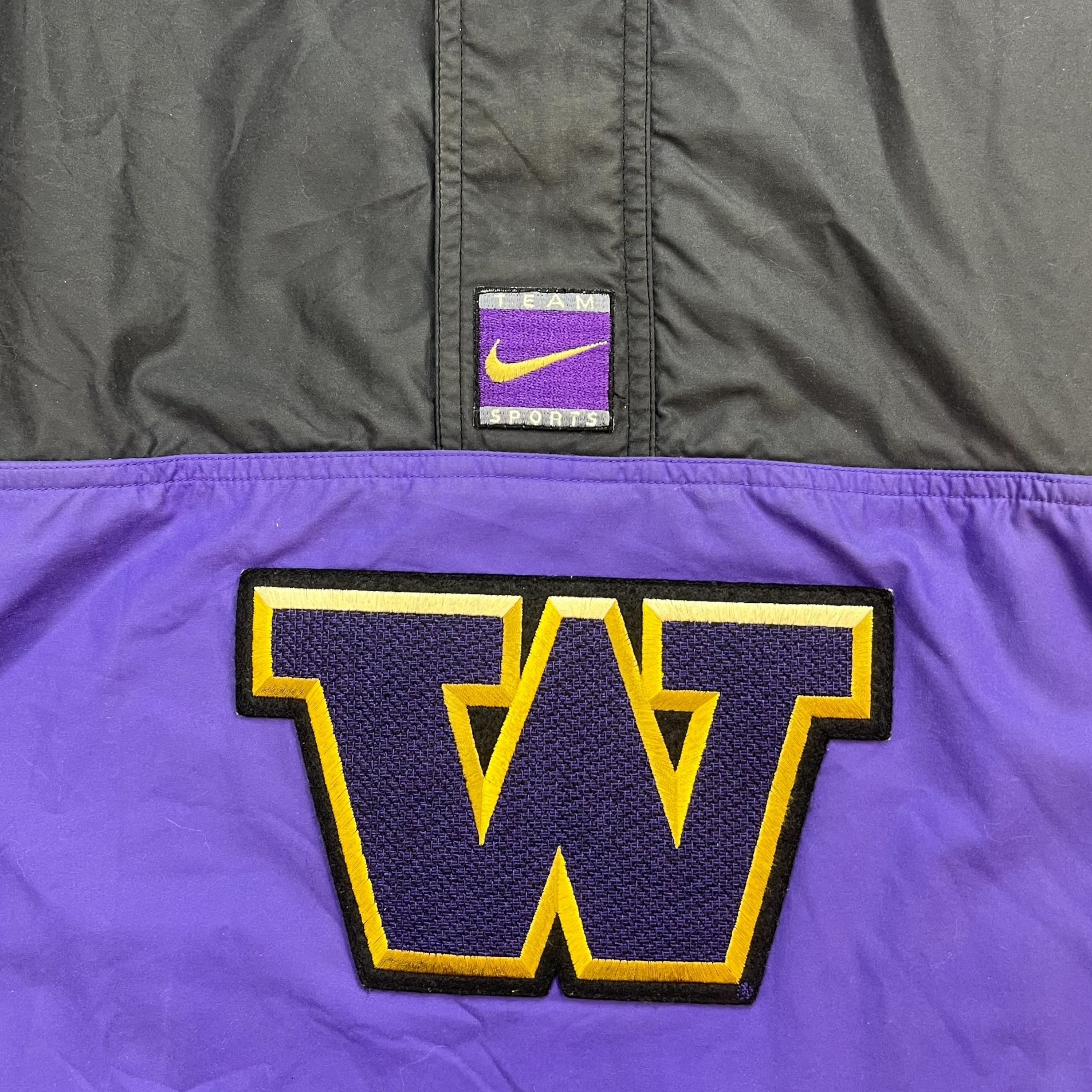 Vintage Nike University of Washington Huskies Track Jacket Black/Purple