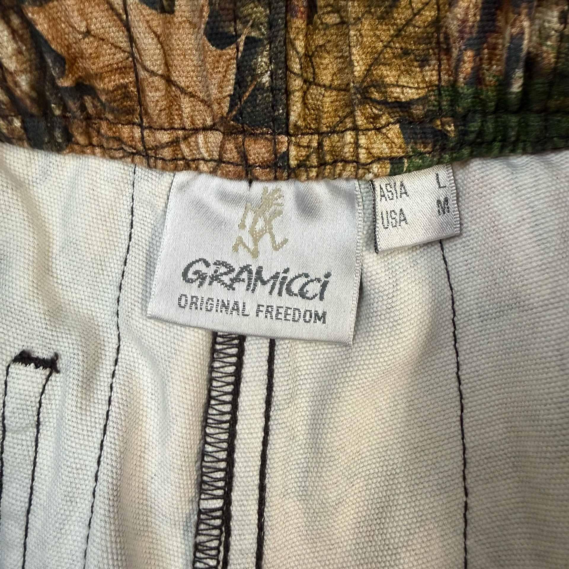 Gramicci Canvas Equipment Pants Leaf Camo