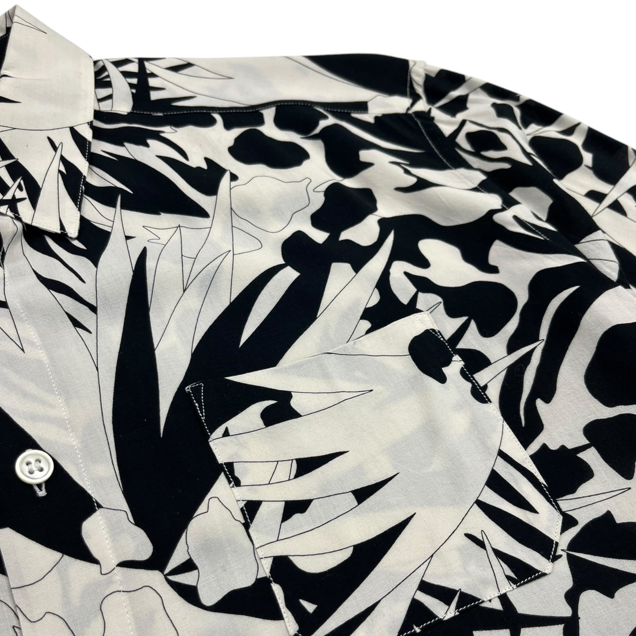 Saint Laurent Floral Silky Button Up Shirt