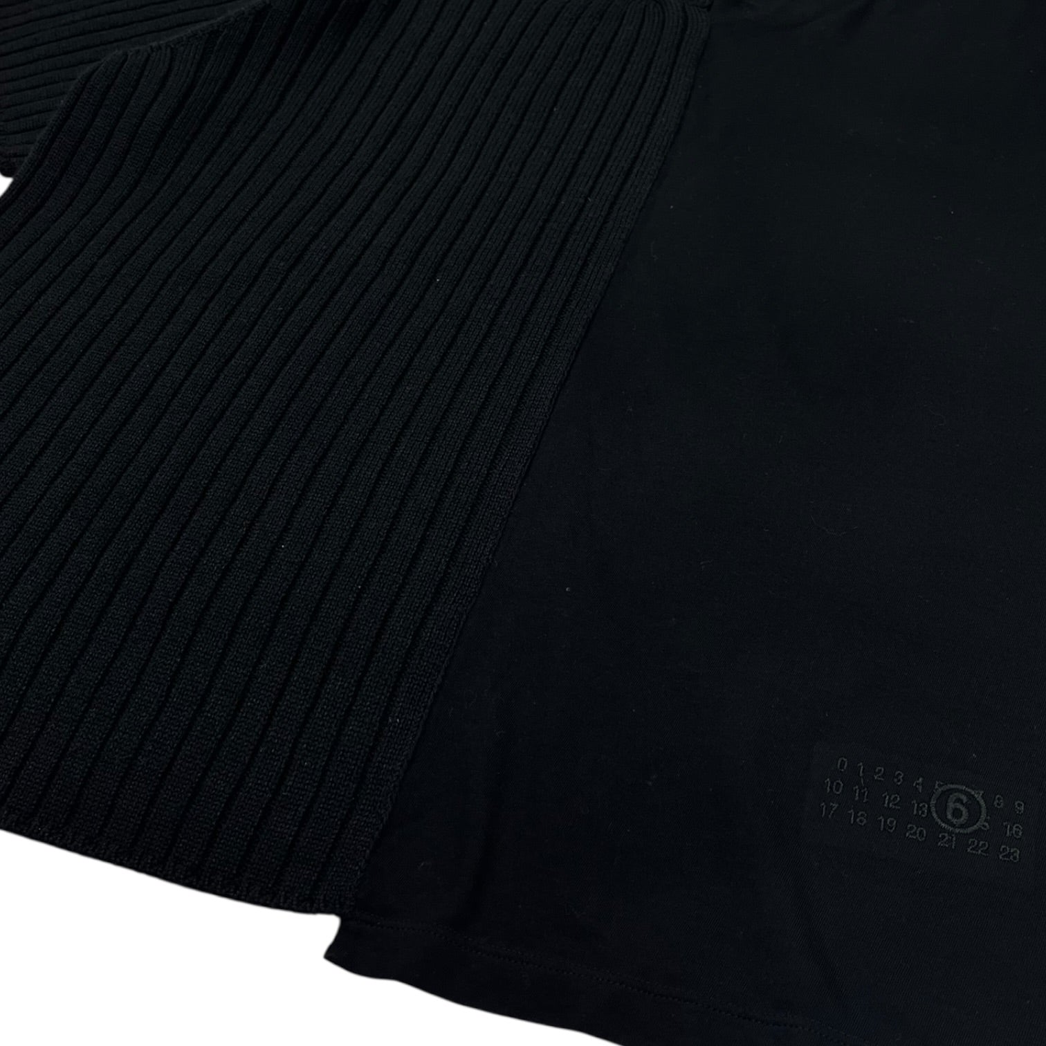 MM6 Maison Margiela Ribbed Short Sleeve T-Shirt