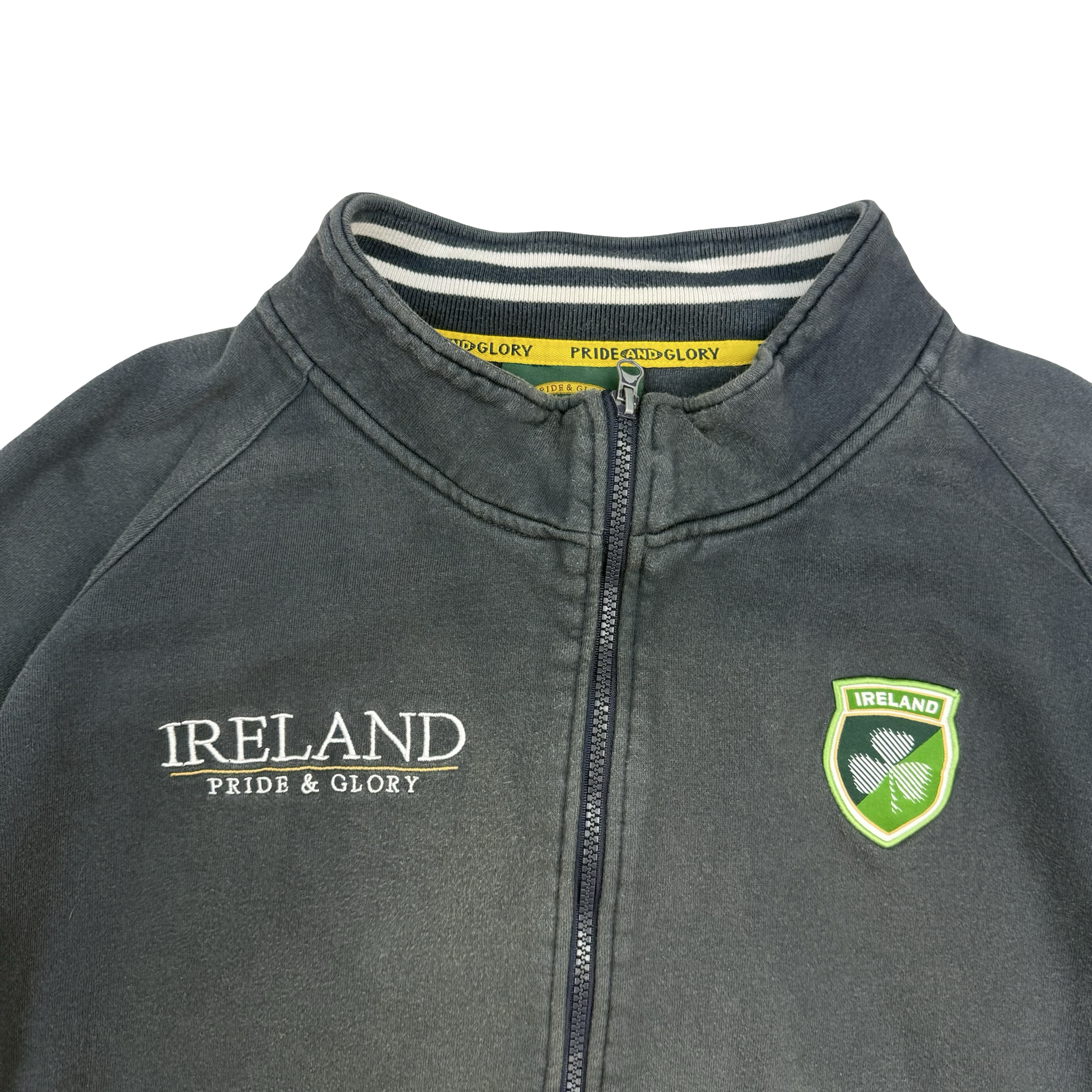 Vintage Ireland Pride & Glory Zip Up Jacket Black/Green