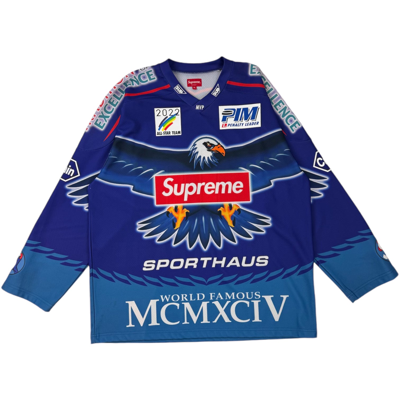 Supreme Eagle Hockey Jersey Navy