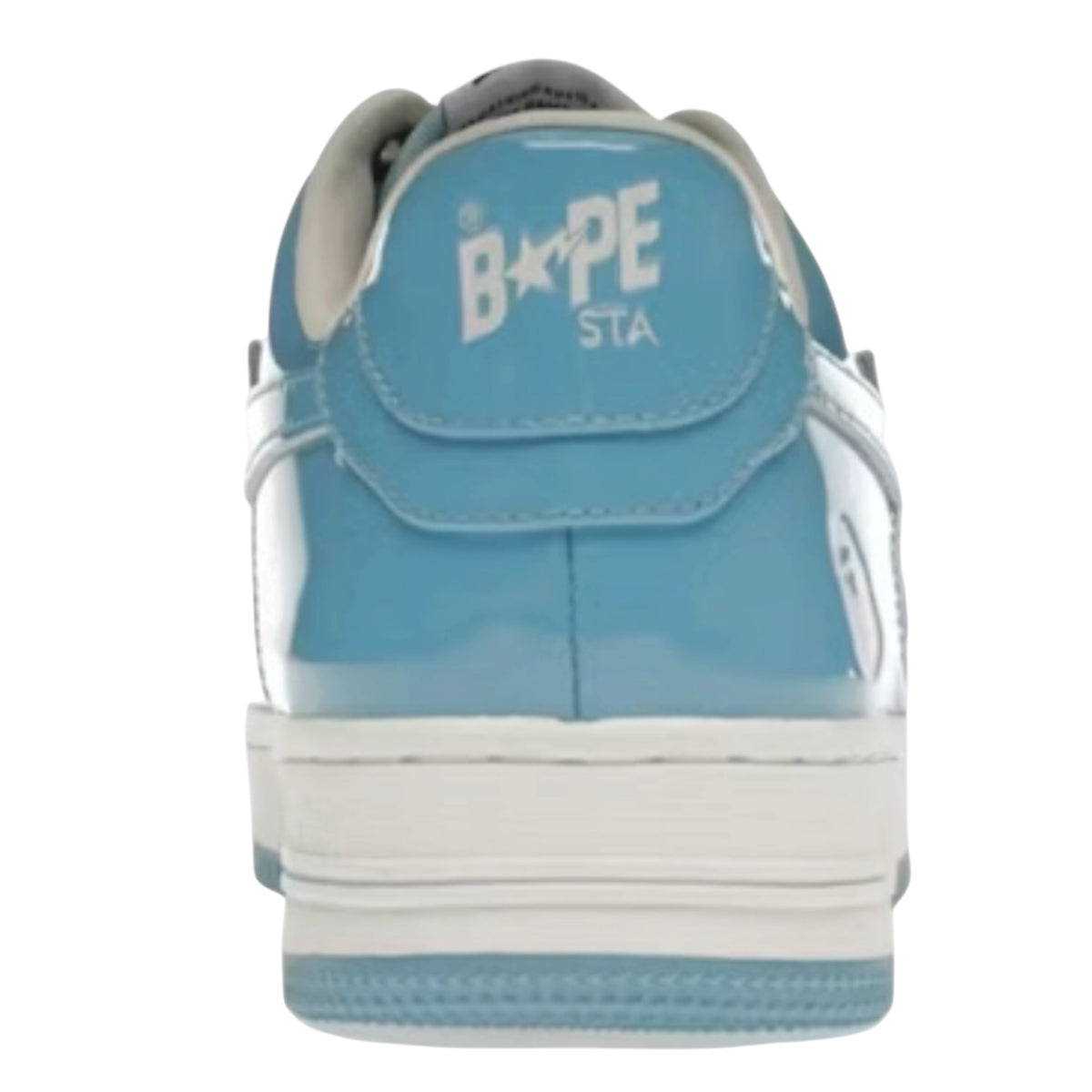 A Bathing Ape Bape Sta Patent Leather Blue White