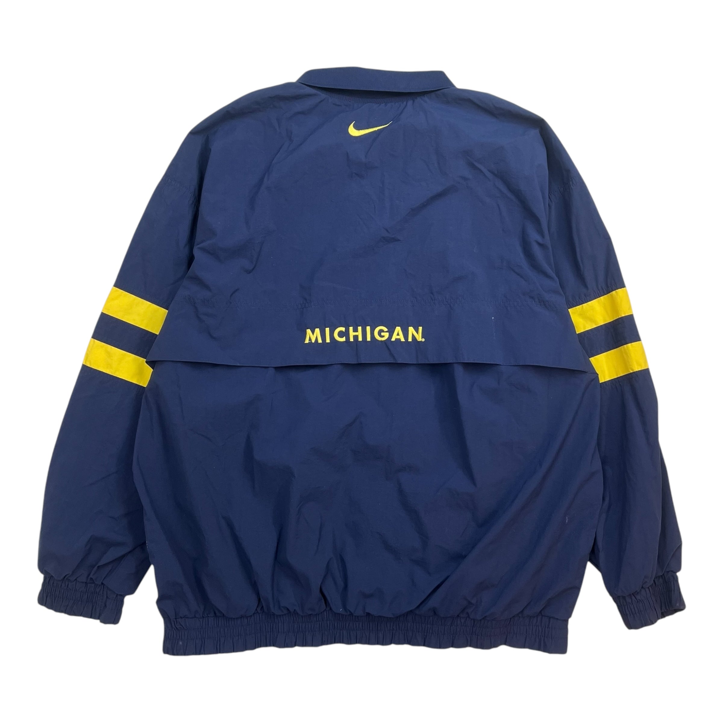 Vintage Nike University of Michigan Track Jacket Navy/Yellow