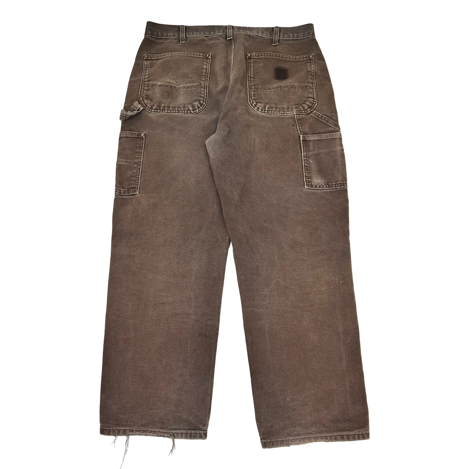 Vintage Carhartt B136 Dark Brown Canvas Double-Front Work Pants