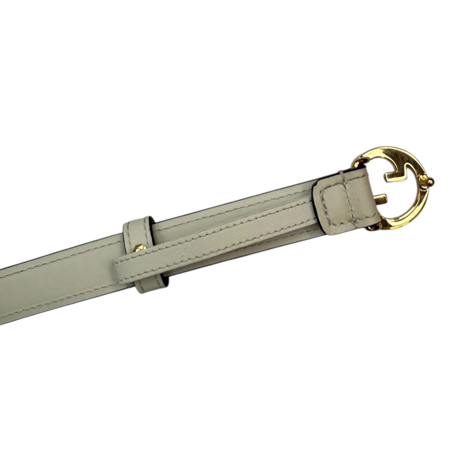 Gucci Blondie Leather Belt Cream