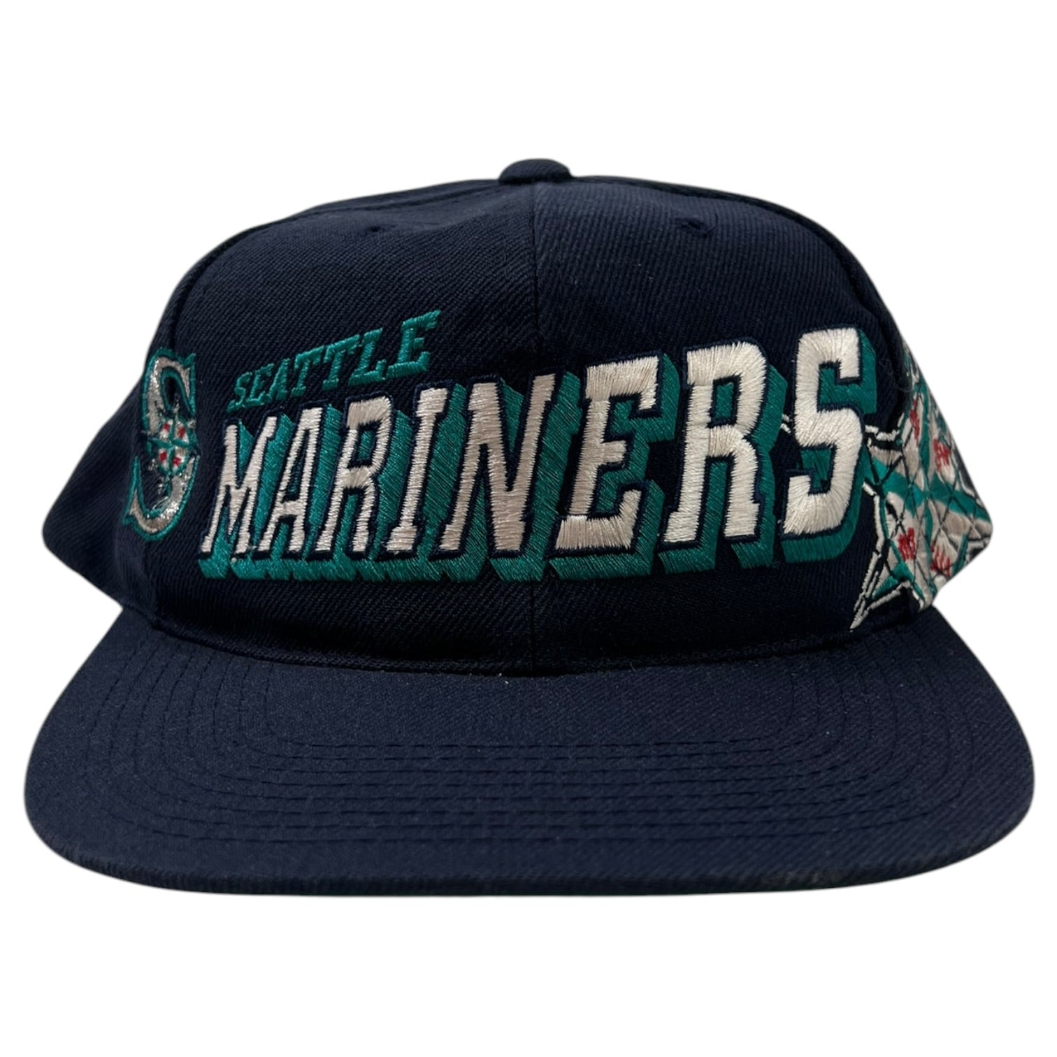 Vintage Seattle Mariners Snapback Hat Navy
